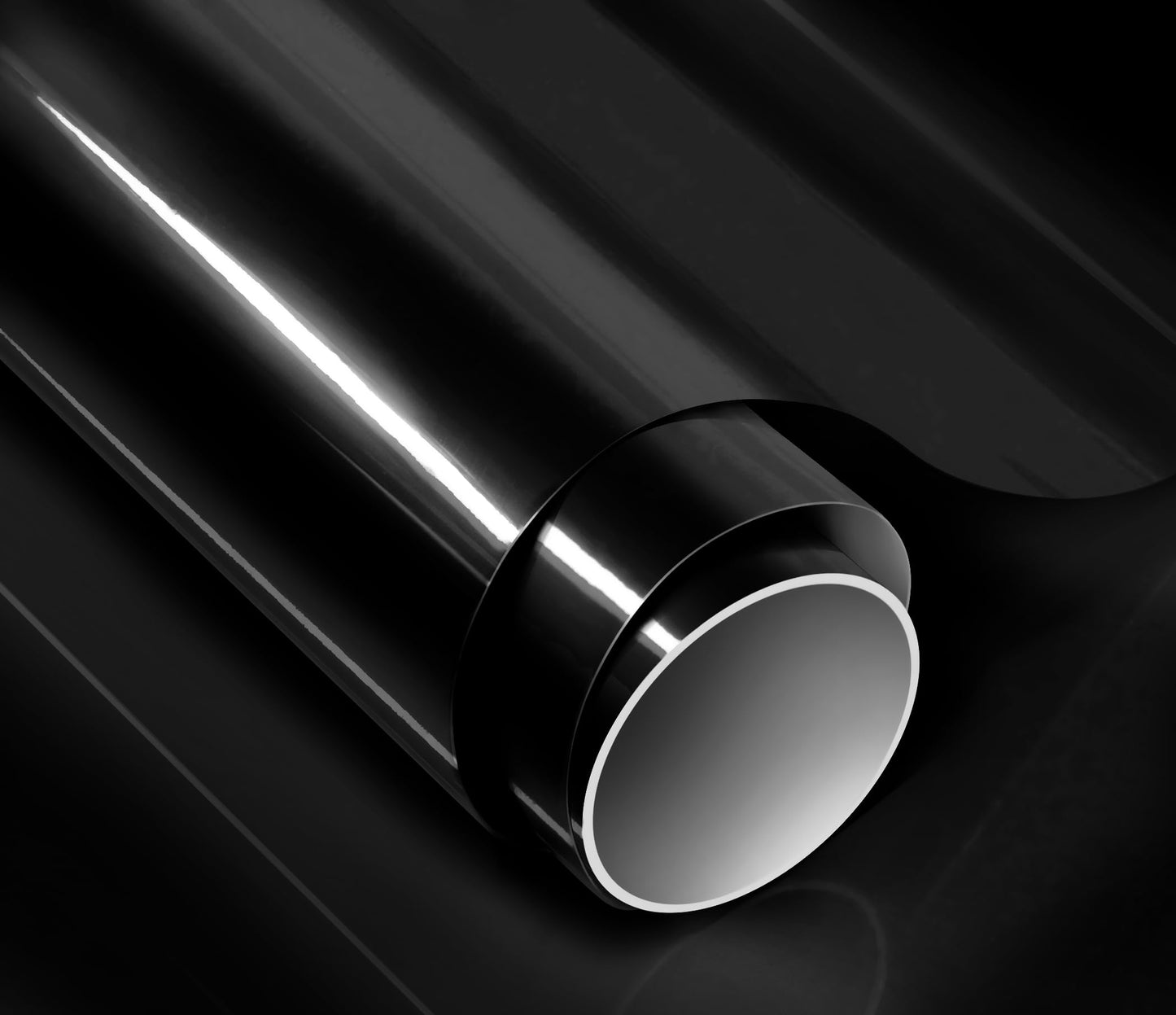 ColorFusion PPF by VViViD, Gloss Piano Black Dry Apply PPF Vinyl Car Wrap Roll 1.3ft x 5ft