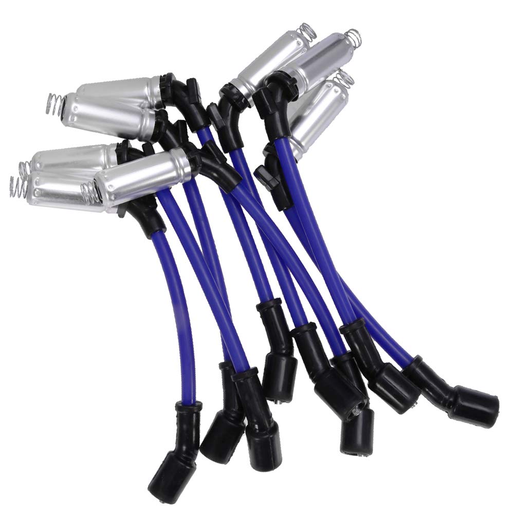 Vkinman 10.2MM High Performance Spark Plug Ignition Wire Replacement for Chevrolet, GMC, Buick, Hummer Cadillac Pontiac, Replaces 48322R 48322 7831