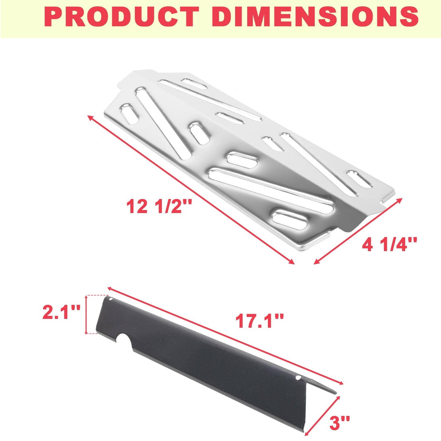 Grill Parts for Weber Genesis 2 Parts Weber Genesis ii S-310 ii E-315, Genesis II S-335 II E-335, Genesis II LX S/E-340, Weber Genesis II E-310 66795 66032 Flavorizer Bars & 66040 66685 Heat Deflector