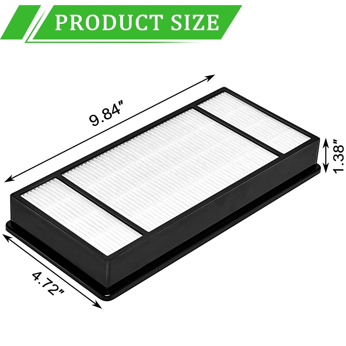 4 HEPA Replacement Filter H and 8 Carbon Pre Filter B Compatible with Honeywell Air Purifiers HRF-H1 HRF-H2 HRF-B2C, Compatible with Honeywell HPA050, HPA060, HPA150, HPA160, HHT055, HHT155 Series