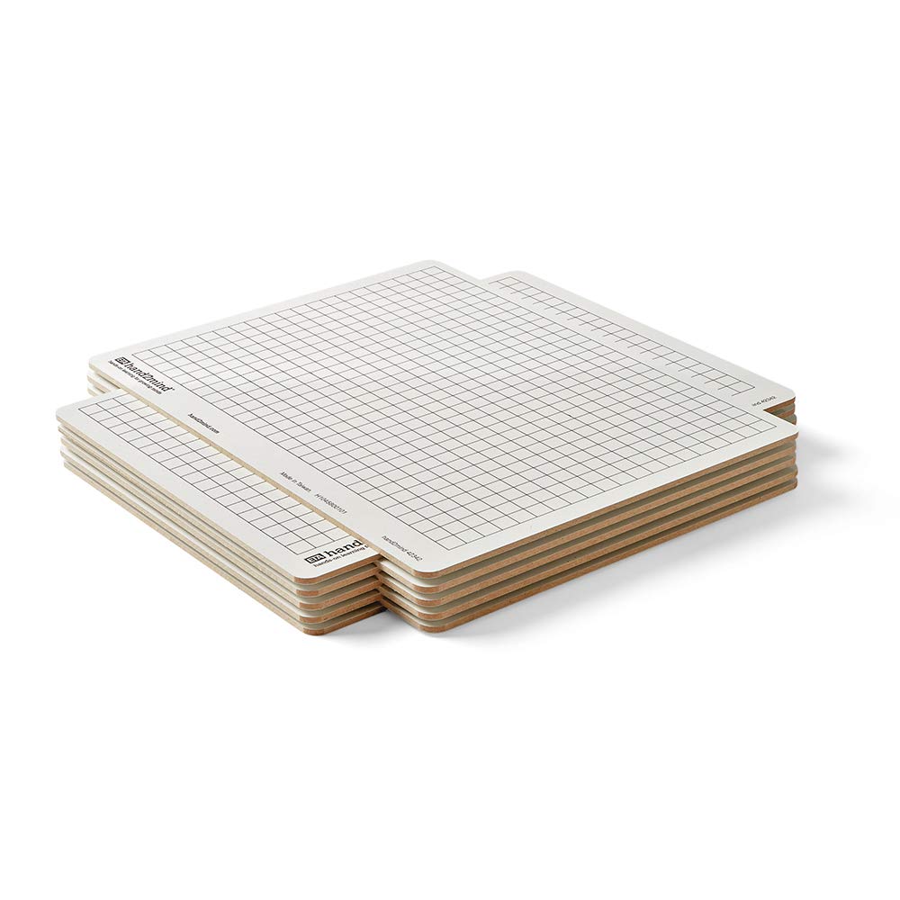 hand2mind Double-Sided Centimeter Grid, Graph Dry Erase Boards (Pack of 10)