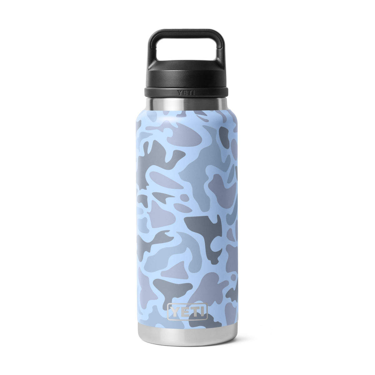 YETI Rambler 36 oz Bottle, Leakproof, Vacuum Insulated, Stainless Steel with Chug Cap, Blue Camo