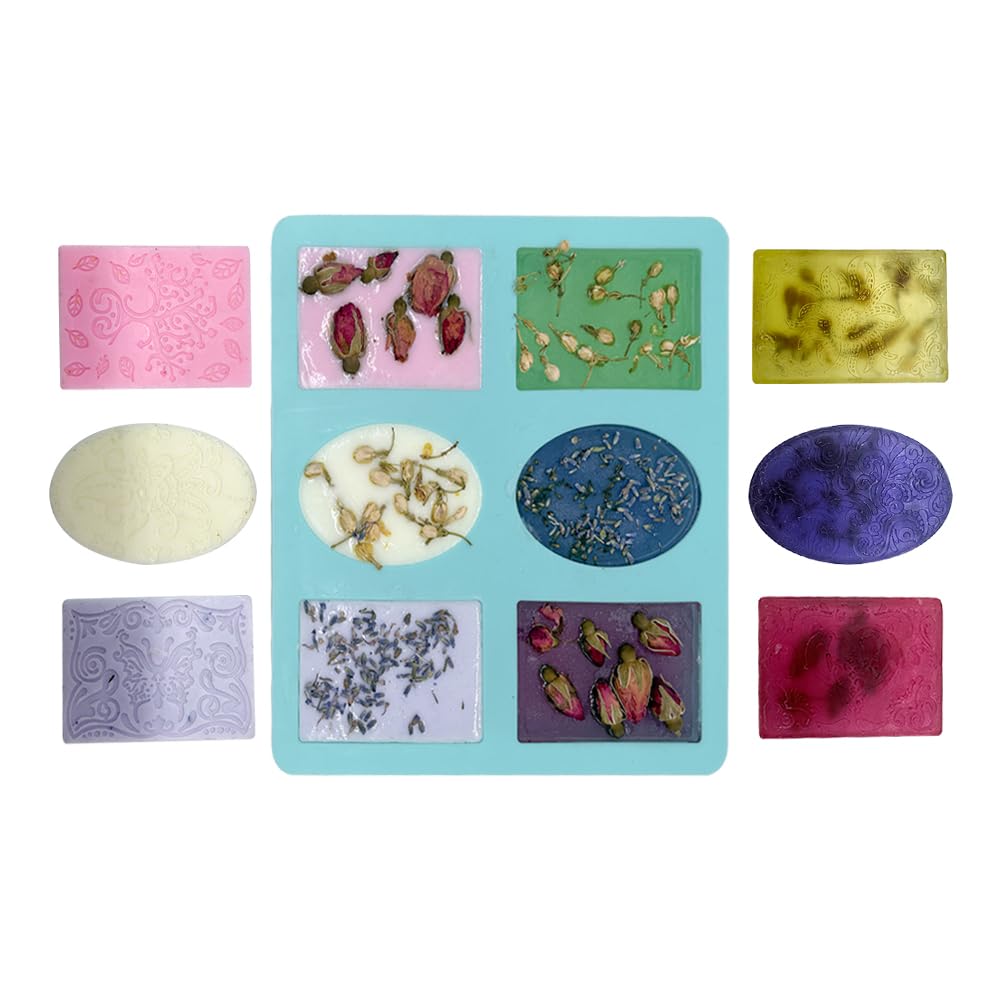 TinMeZor Soap Making Kit for Adults - DIY Natural Soap Supplies Glycerin & Shea Butter Soap Base with Soap Molds, Dried Flowers, Dye and Fragrances- DIY Craft Kit