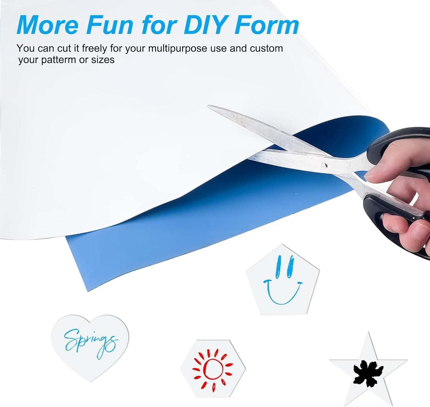 Babenoun Magnetic Whiteboard Contact Paper, 45 * 60cm(18" x 24.3") Stick on Magnetic Dry Erase White Board Sticker on Wall, Easy to Write for Drawing, School, Office, Kitchen Fridge