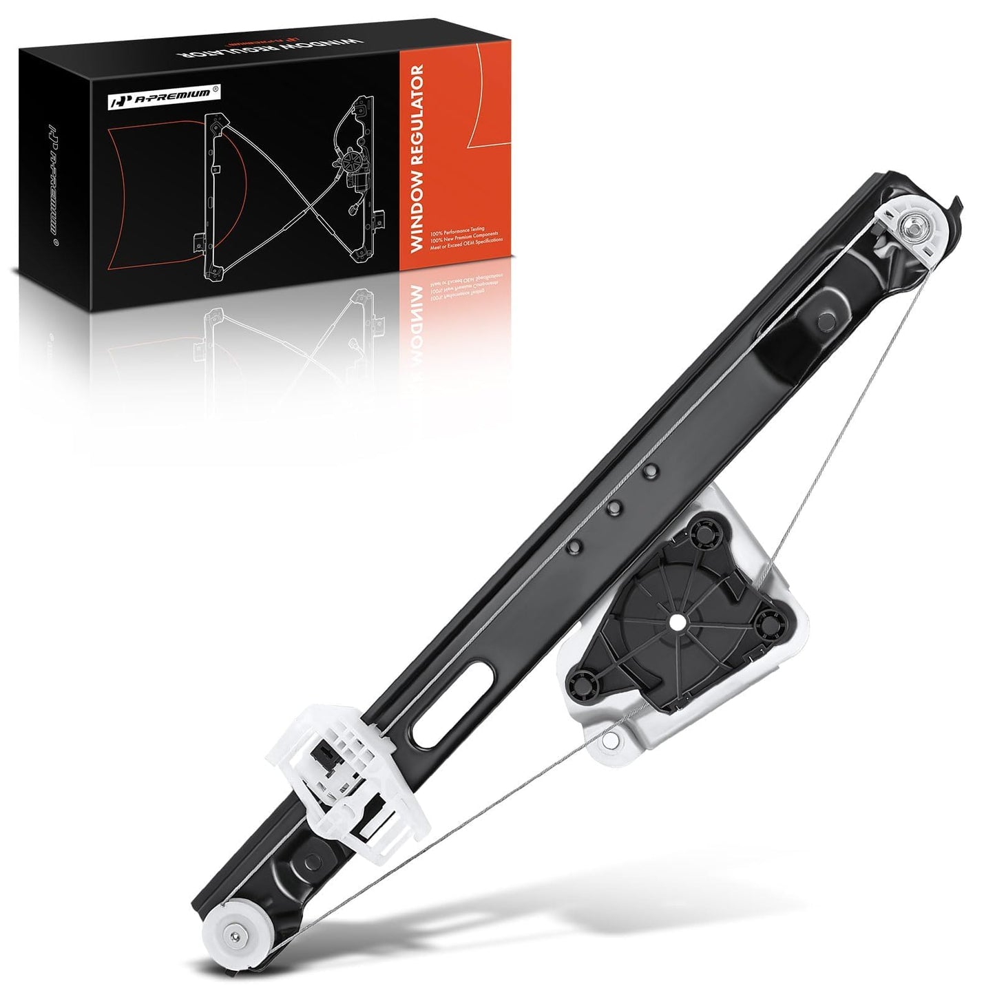 A-Premium Power Window Regulator without Motor Replacement for BMW E90 E91 323i 325i 328i 330i 335i M3 Rear Left Driver Side