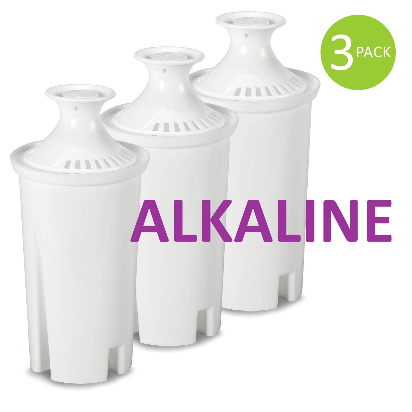 Vitev Alkaline Water Replacement Filter, Fits Brita Pitcher (3-Pack)