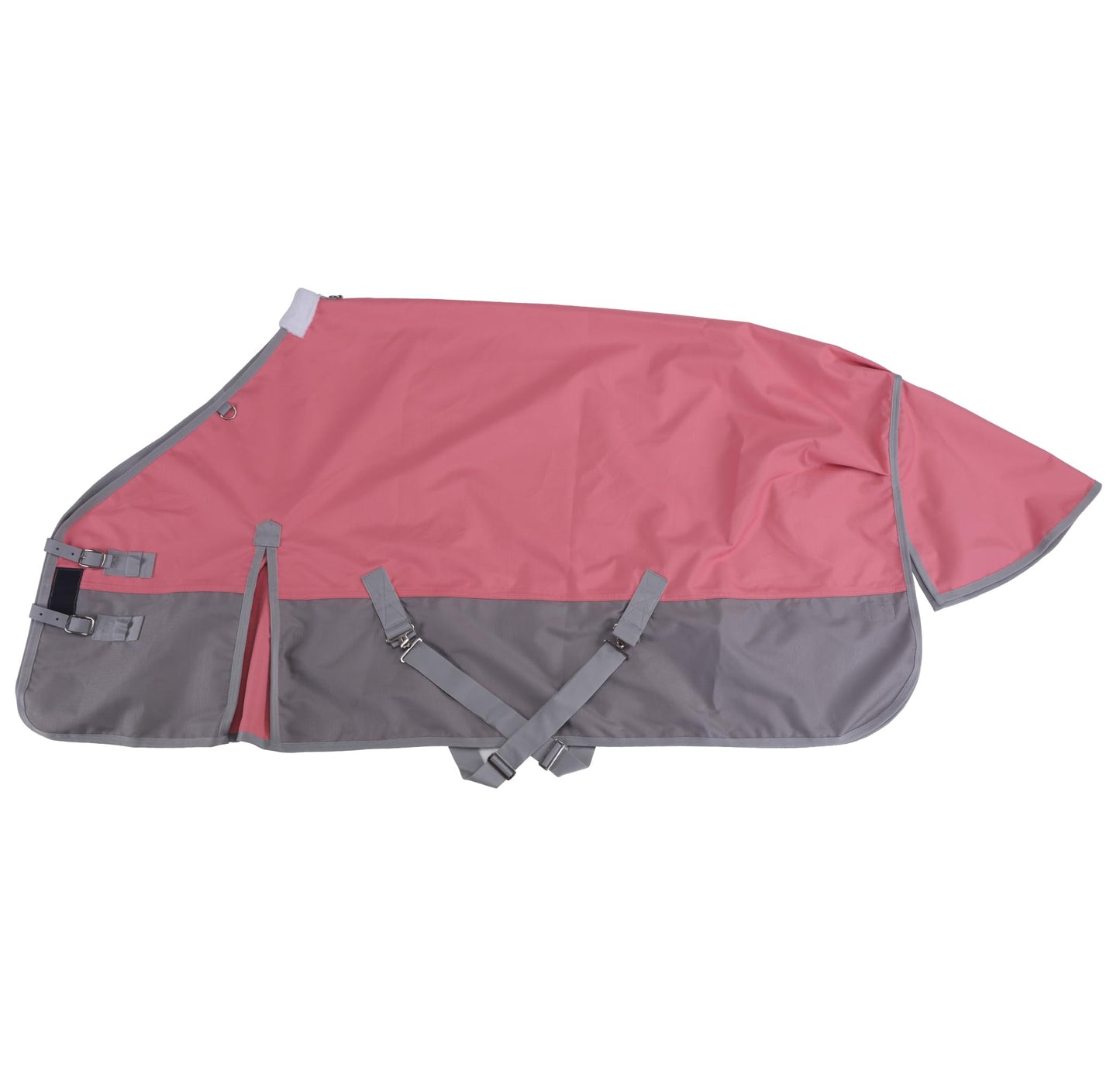 LEAFOREST 1200D Horse Blanket Waterproof Breathable Turnout (no Filling) Standard Neck Horse Sheet Pink Grey 72IN