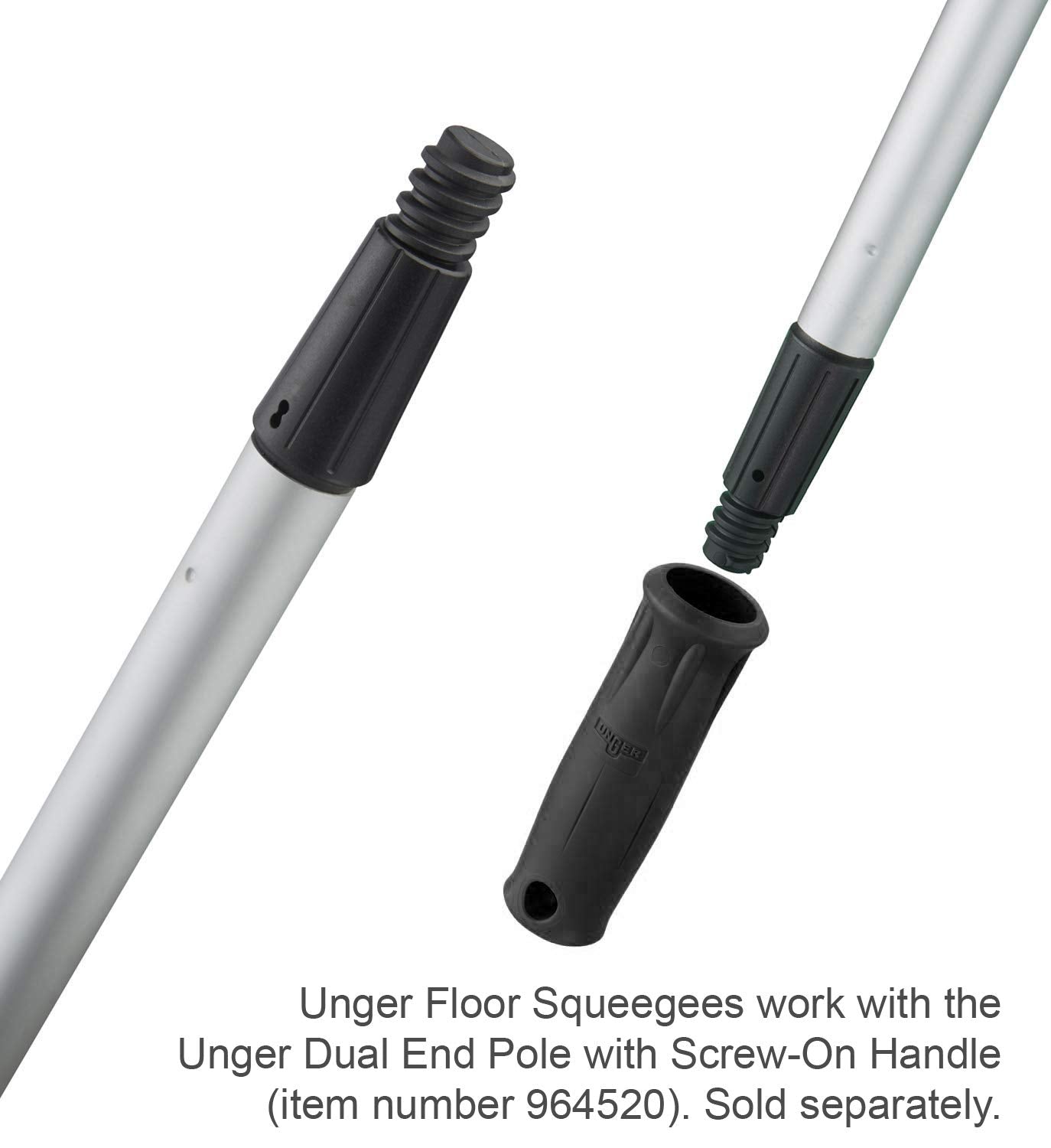 Unger Professional AquaDozer Smooth Surface Curved Floor Squeegee, 36"