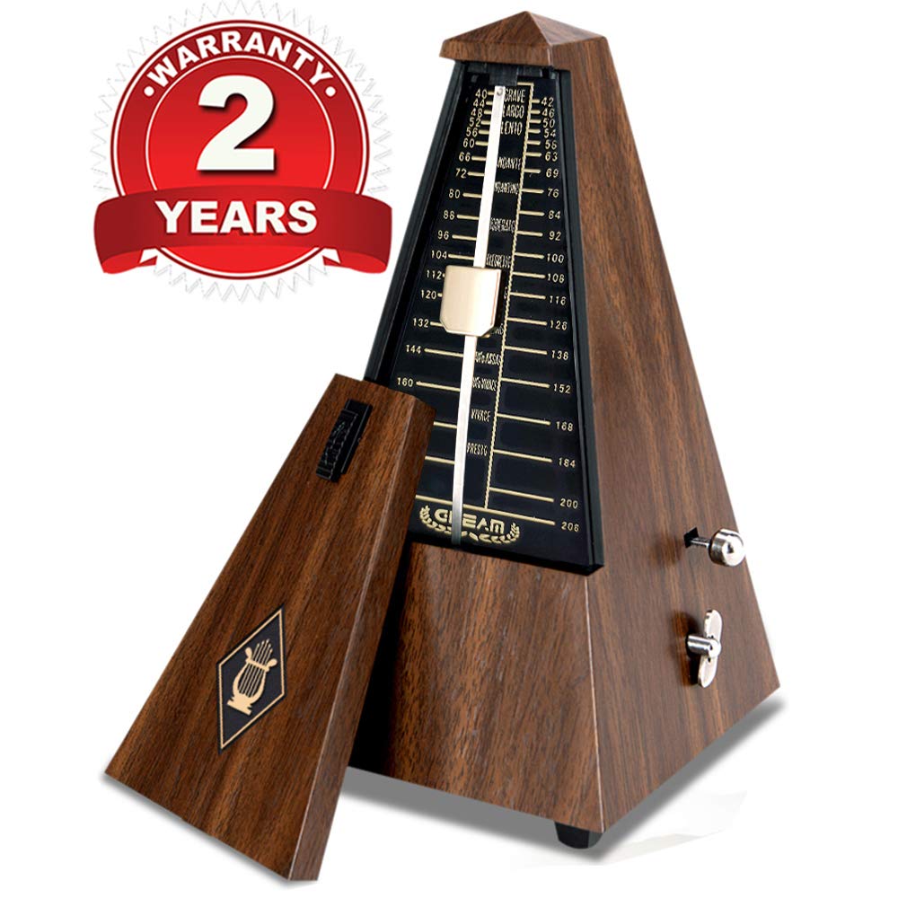 GLEAM Metronome - Mechanical for Musicians with Free Bag (Teak)
