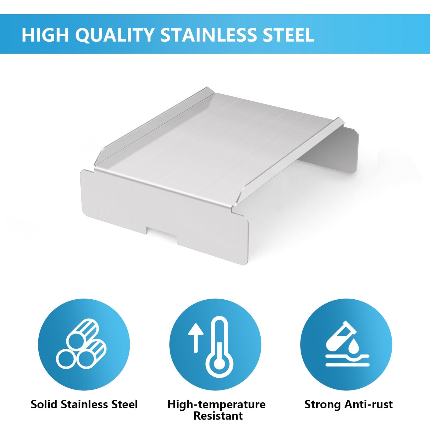 Stainless Steel Grill Heat Baffle Diffuser Replacement for Pit Boss 700 820 850 1000 1150 1250 1300 1600 Series Pellet Smoker Grill Accessories etc.,Modified Flame Tamer for Pit Boss Heat Deflector