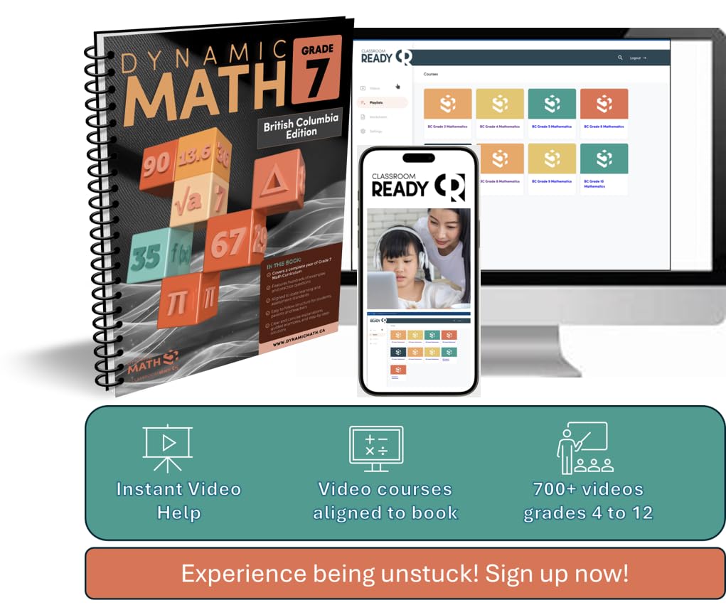 Dynamic Math Workbook - Complete Grade 12 Mathematics Curriculum (BC & Yukon Edition)