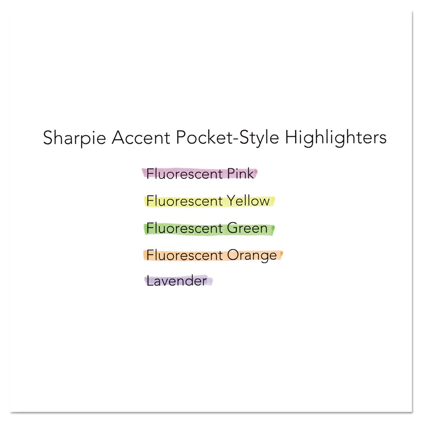 Sharpie Pocket Highlighters, Narrow Chisel Tip, Yellow, 36 Count