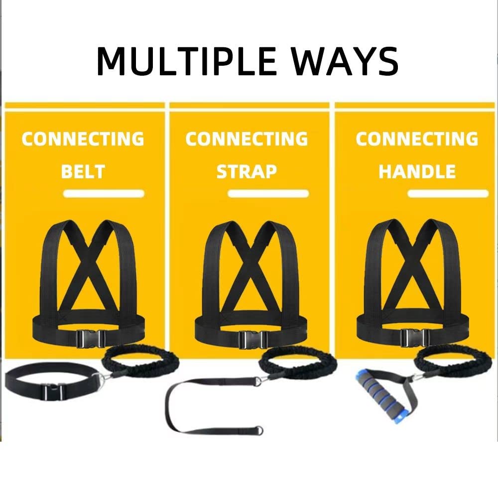 OYINDIZ Resistance Explosive Training Rope Force Improve Power, Agility, Strength Track and Field Football Basketball Volleyball Multi-Directional Fitness Equipment