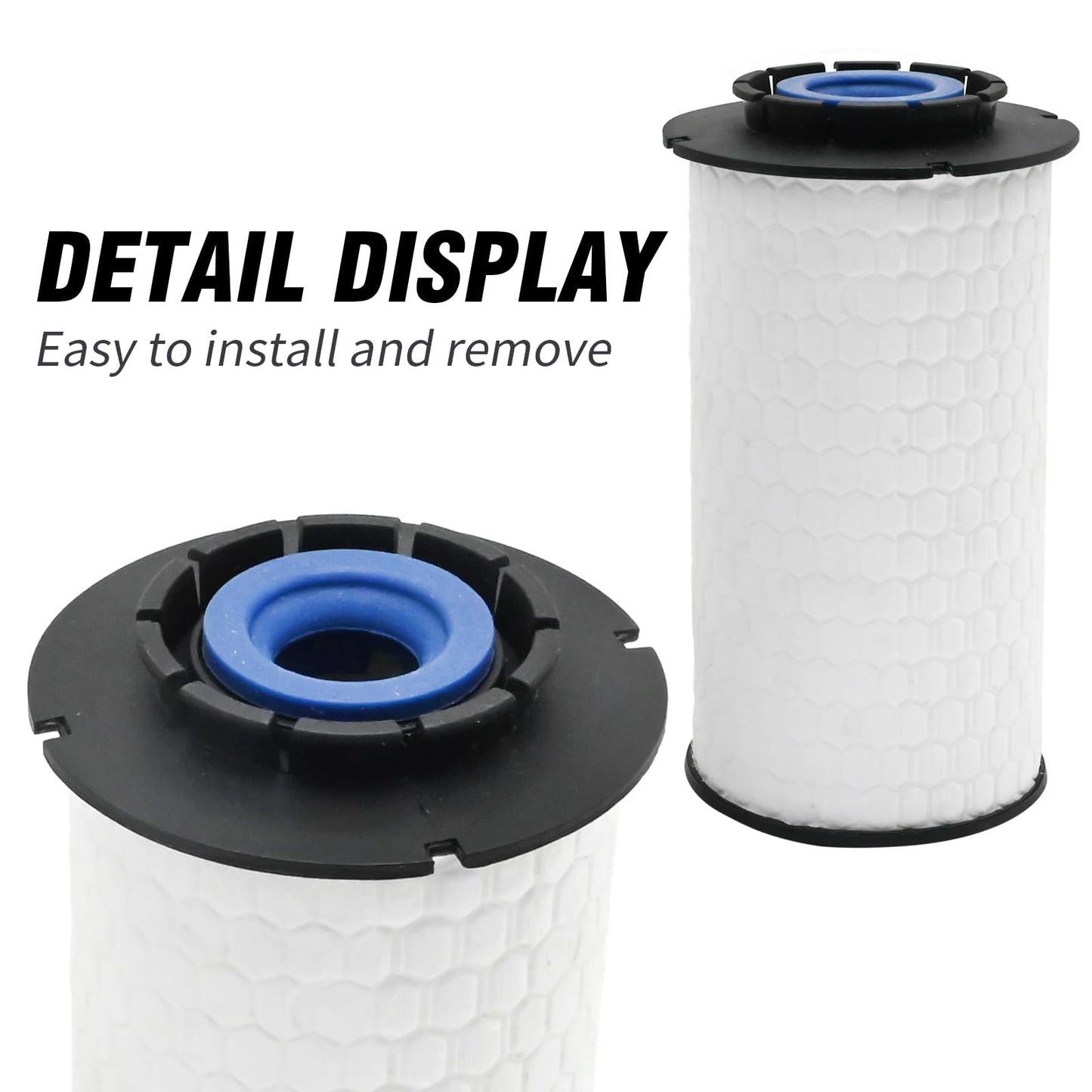 Zreneyfex 2Pcs 68235275AA Fuel Filters, Engine Fuel Filter Replacement for Dodge Ram 1500 3.0L V6 Ecodiesel Engine 2014 2015 2016 2017 2018 2019 Replaces 56086 300245 CS11997 L5693F WF10245 (2)