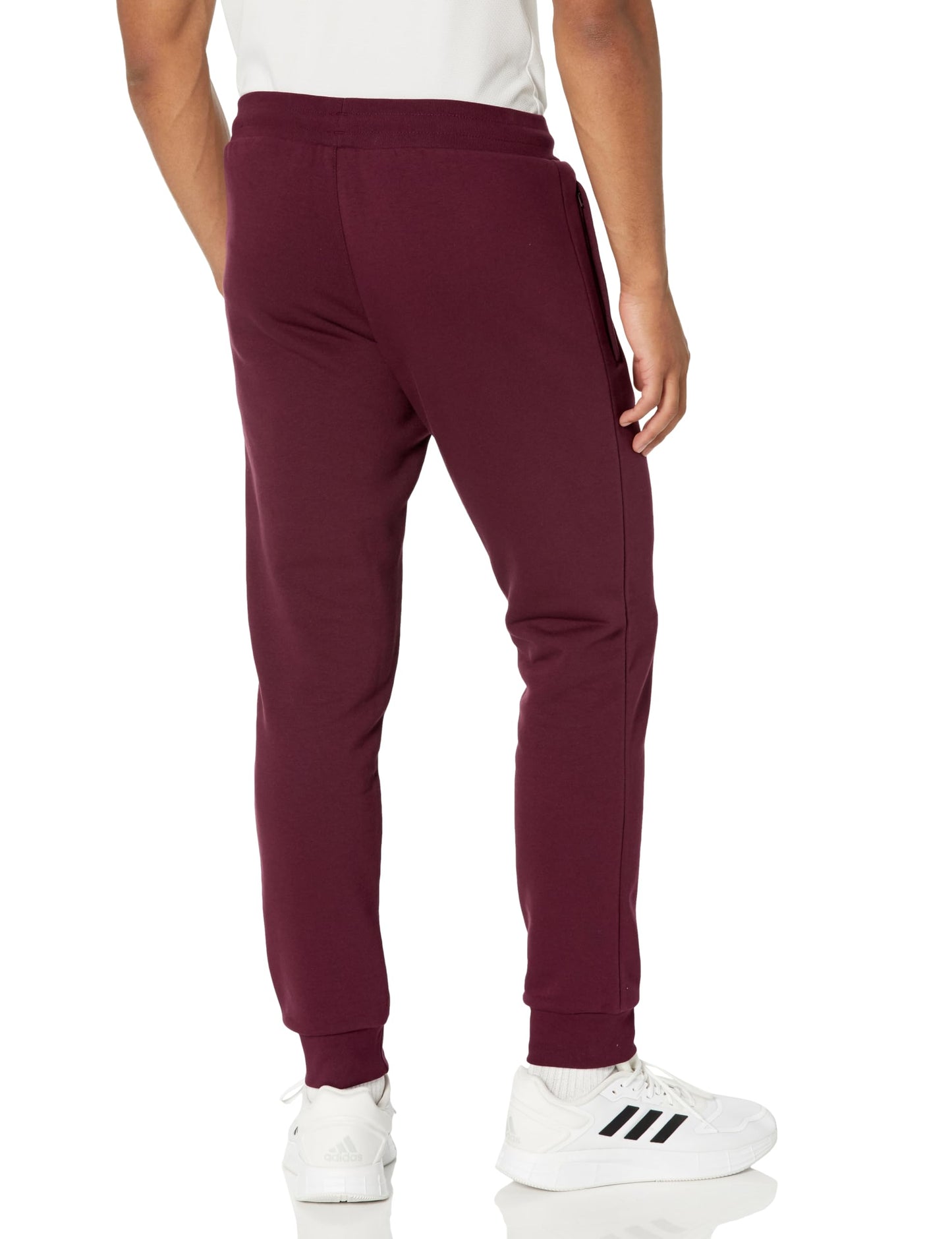 adidas Originals Men's Trefoil Essentials Joggers, Maroon, Small