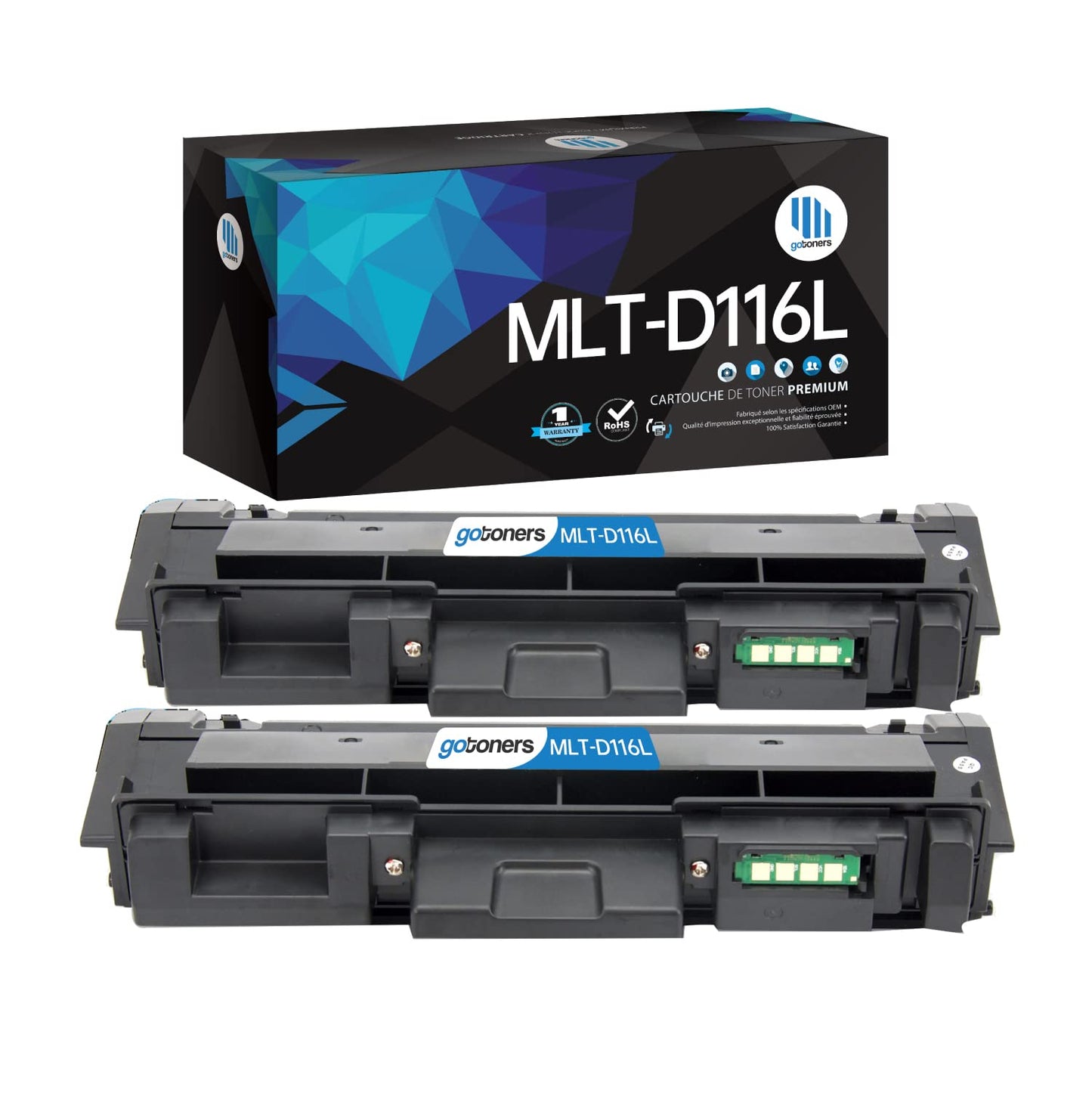Gotoners High Yield MLT-D116L Toner D116L for Samsung Xpress M2885FW M2875FW M288X M2875FD M2825 M2875 (Black 2)