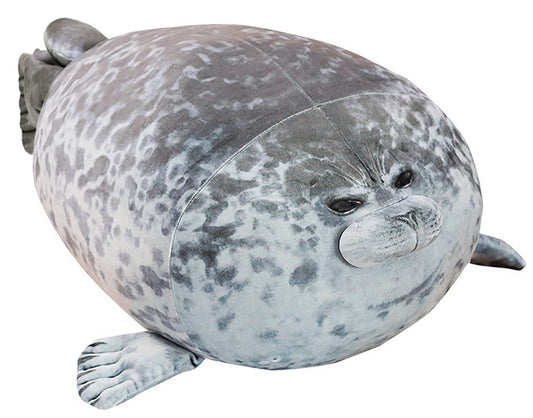 Chubby Blob Seal Plush Toy Pillow Stuffed Ocean Animal Soft Hugging Pillow Dolls Toys Gifts for Kids Boys Girls (60CM/23.6")