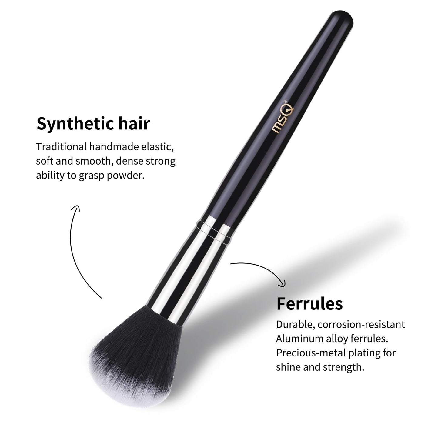 MSQ Makeup Brushes Set 29pcs Professional Cosmetics Brushes with Belt Waist Makeup Bag (Foundation, Powder, Creams, Liquids & Eye Brushes) for Women/Girls/Artists/Holiday gifts/travel