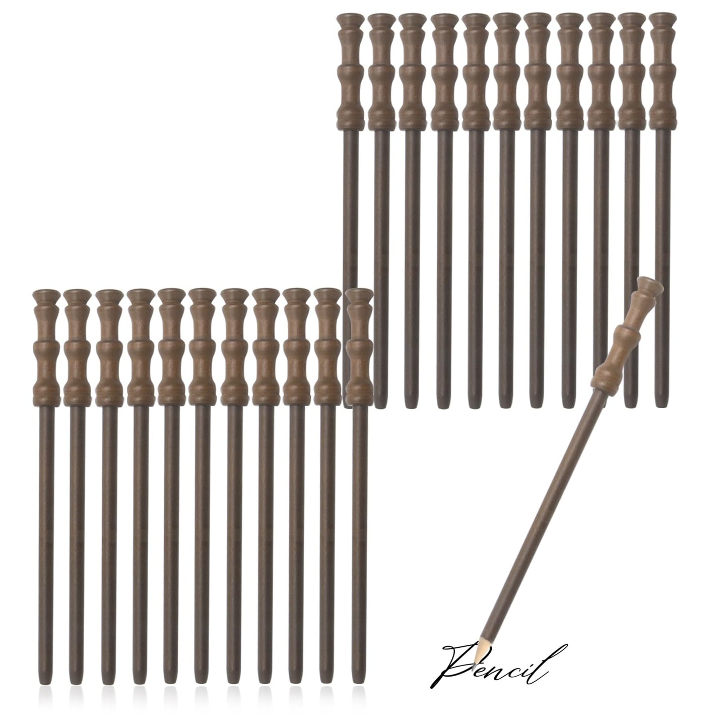 Wand Pencils, Cosplay Party Supplies for Boys Girls Birthday, School Party Favors,Goody Bag Filler,Halloween Decor,School Rewards(24pcs)