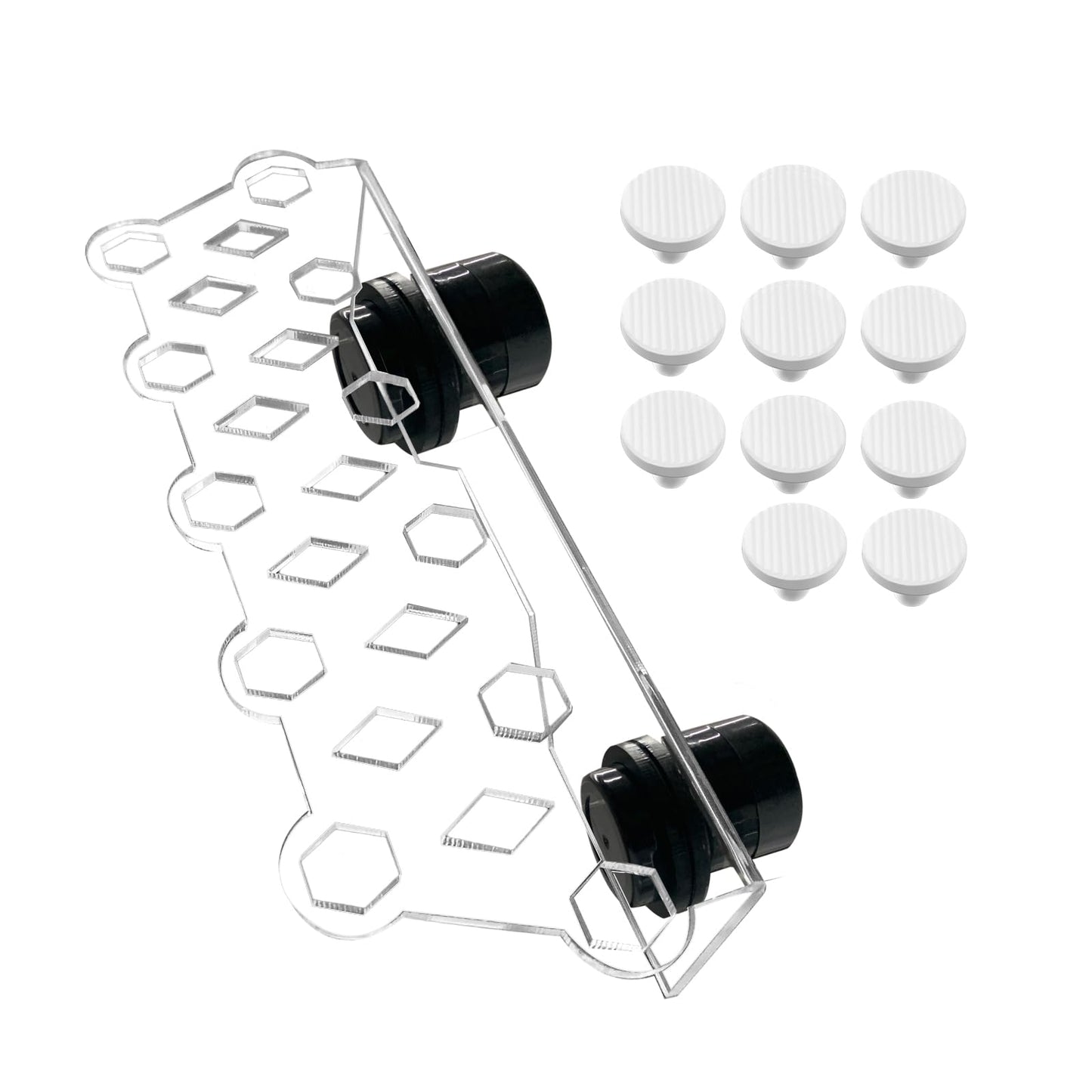 Aquarium Choice Coral Plug Holder Coral frag Rack Magnetic Holder Reef Magnets Holder for frag Rack (Coral Holder with 11 frag Plug)