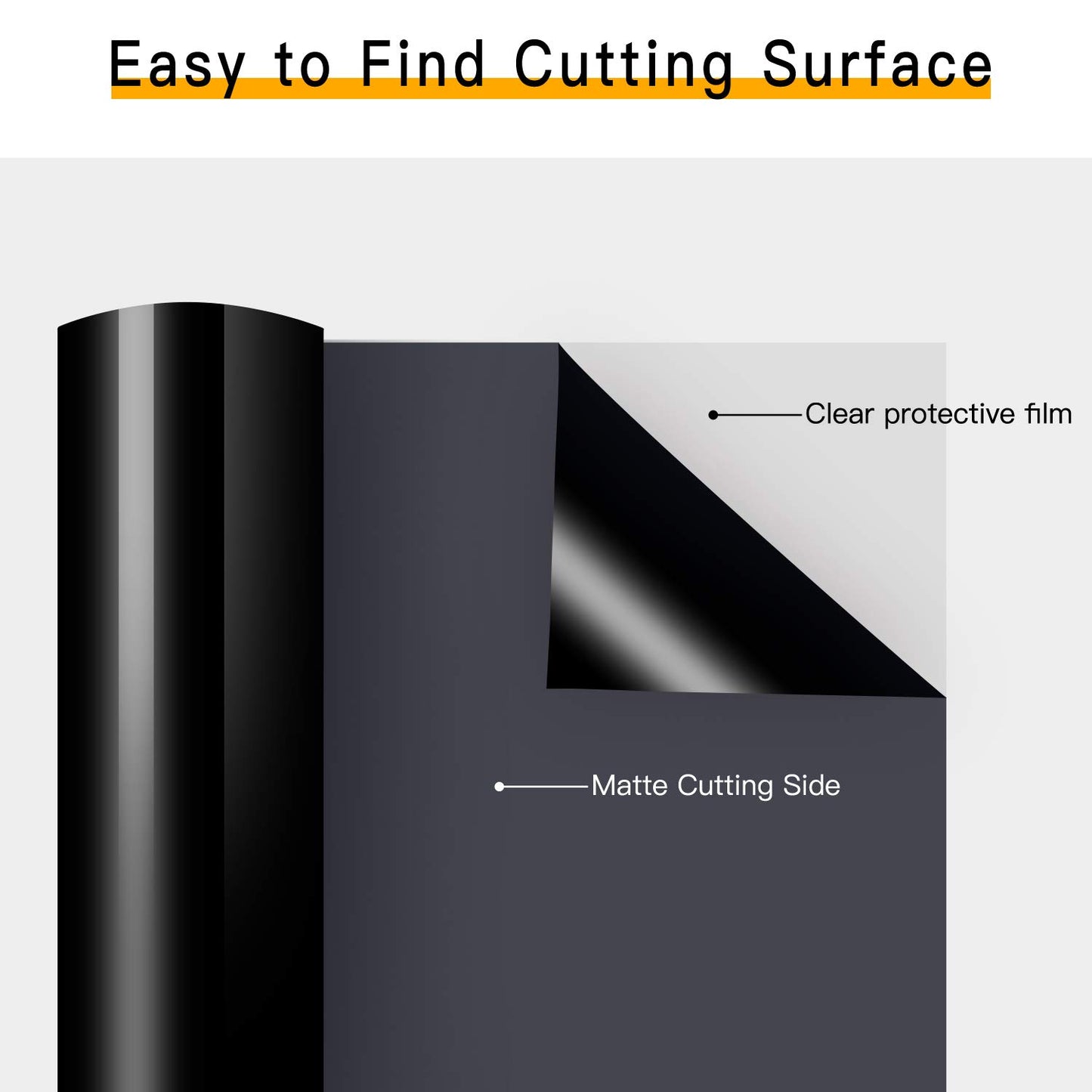 HTVRONT Heat Transfer Vinyl - 12" x 35ft Black Iron-On HTV Roll for All Cutter Machines, Easy to Cut & Weed for Shirt Designs
