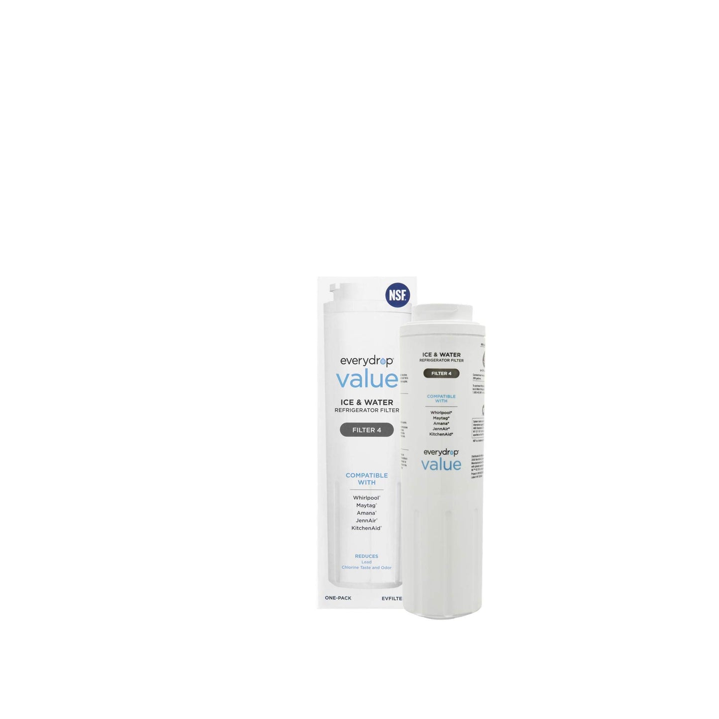 Everydrop EVFILTER4B Refrigerator Water Filter, 1 Pack