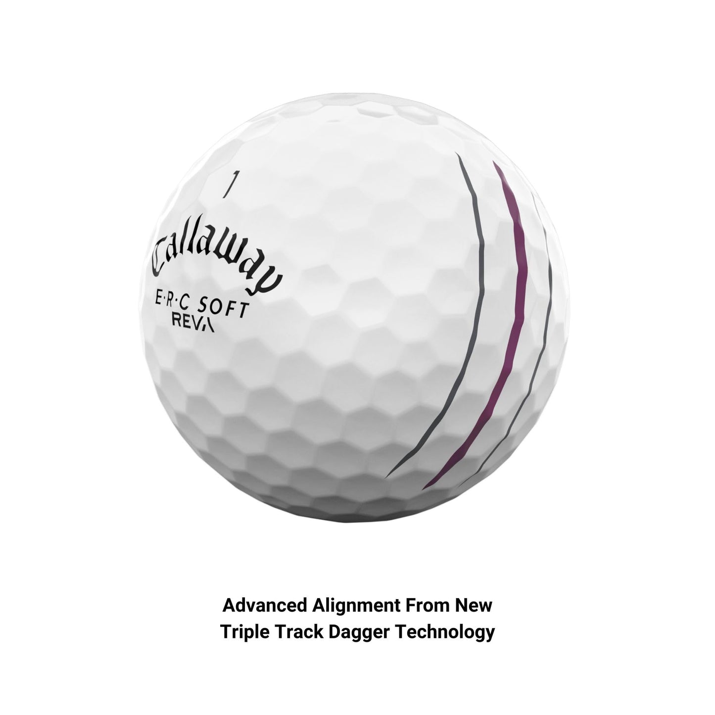 Callaway Golf ERC Soft Golf Balls (2023, 12 Ball Pack, Reva (Triple Track))