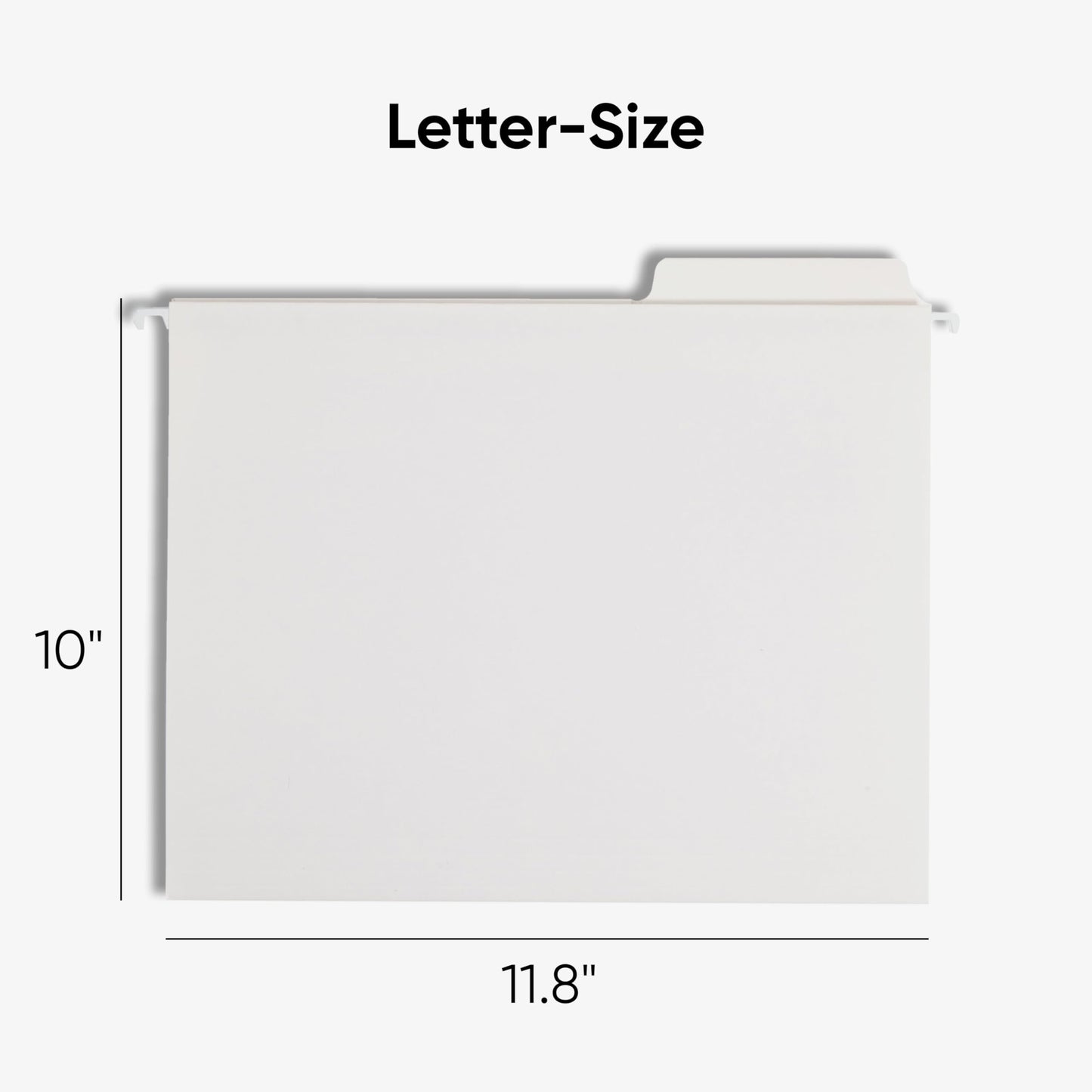 Smead Hanging File Folders, 20-Pack, Letter Size, 1/3-Cut Built-in Reinforced FasTab, White, No-Insert Filing for Home Office, School and Business Document Organization