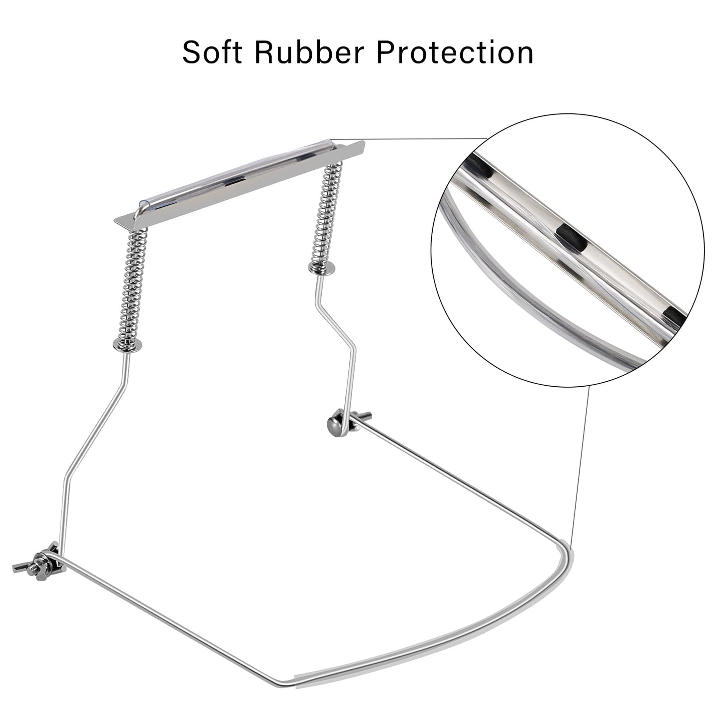 EASTROCK Harmonica Holder,10 Hole Professional Harmonica Holder Neck,Anti-Scratch Adjustable Harmonica Neck Brace,Hands-Free During the Performance