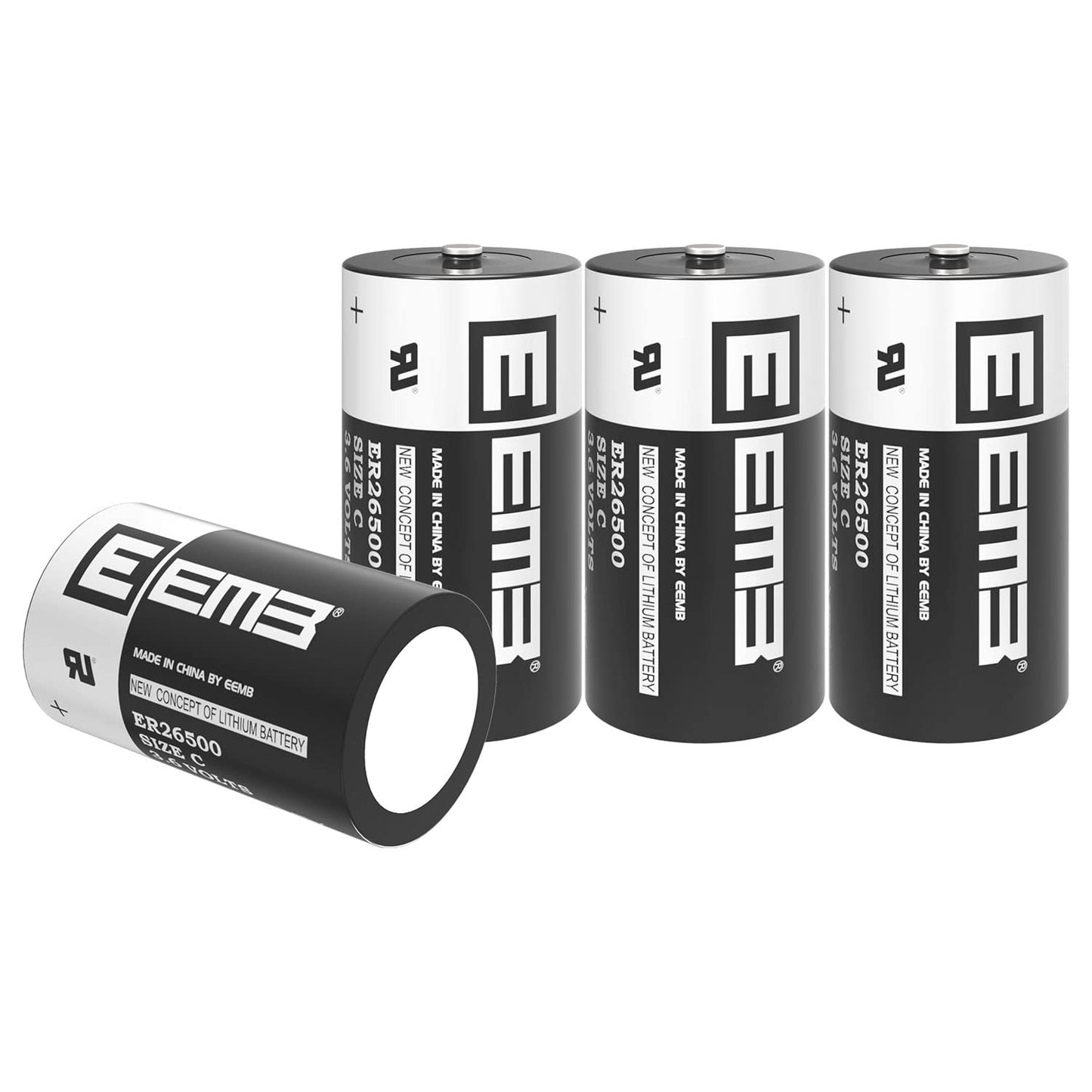 EEMB ER26500 C Size 3.6V 9000mAh Lithium Battery High Capacity Li-SOCL₂ Non-Rechargeable LS26500 SB-C01 TL-2200 for TPMS Automobile tire Pressure Monitor Smart Card Instrument Electricity Meter (4)