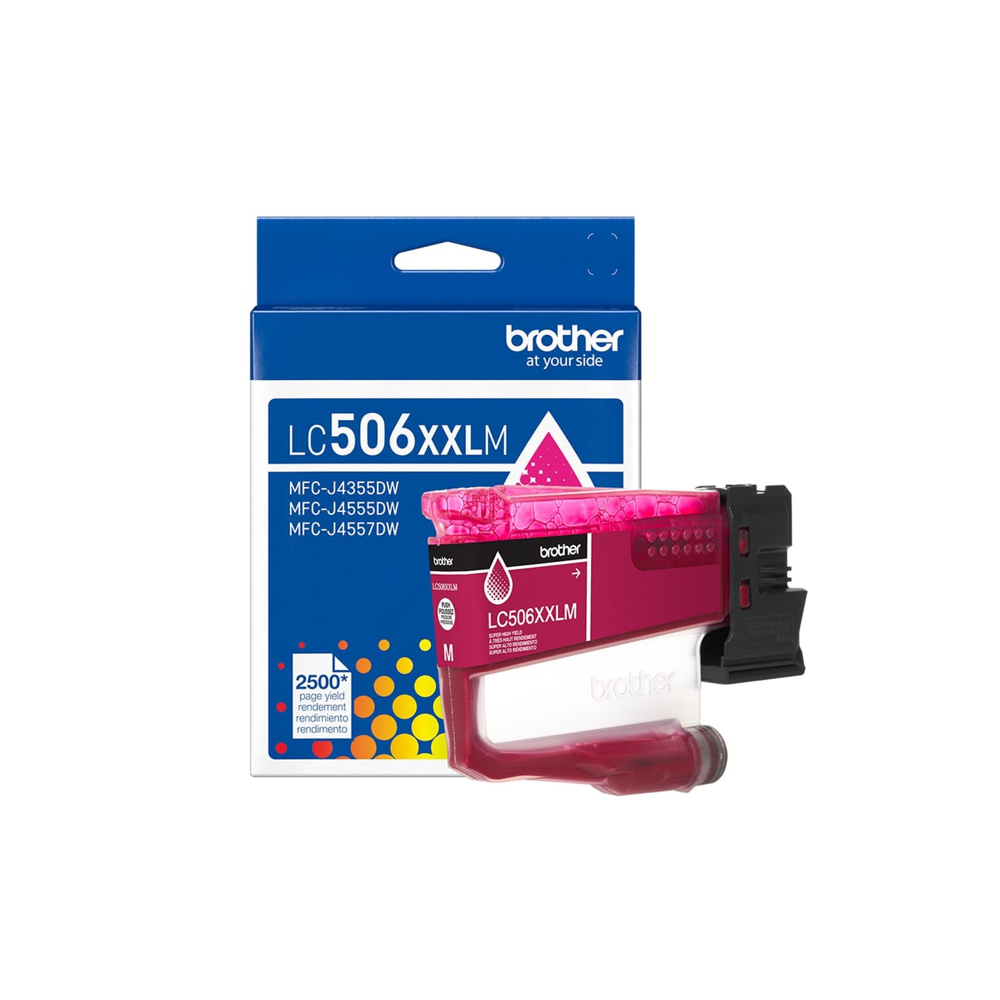 Brother Genuine LC506XXLMS Super High Yield Magenta Ink Cartridge for Brother Printer MFC-J4355DW and MFC-J4555DW