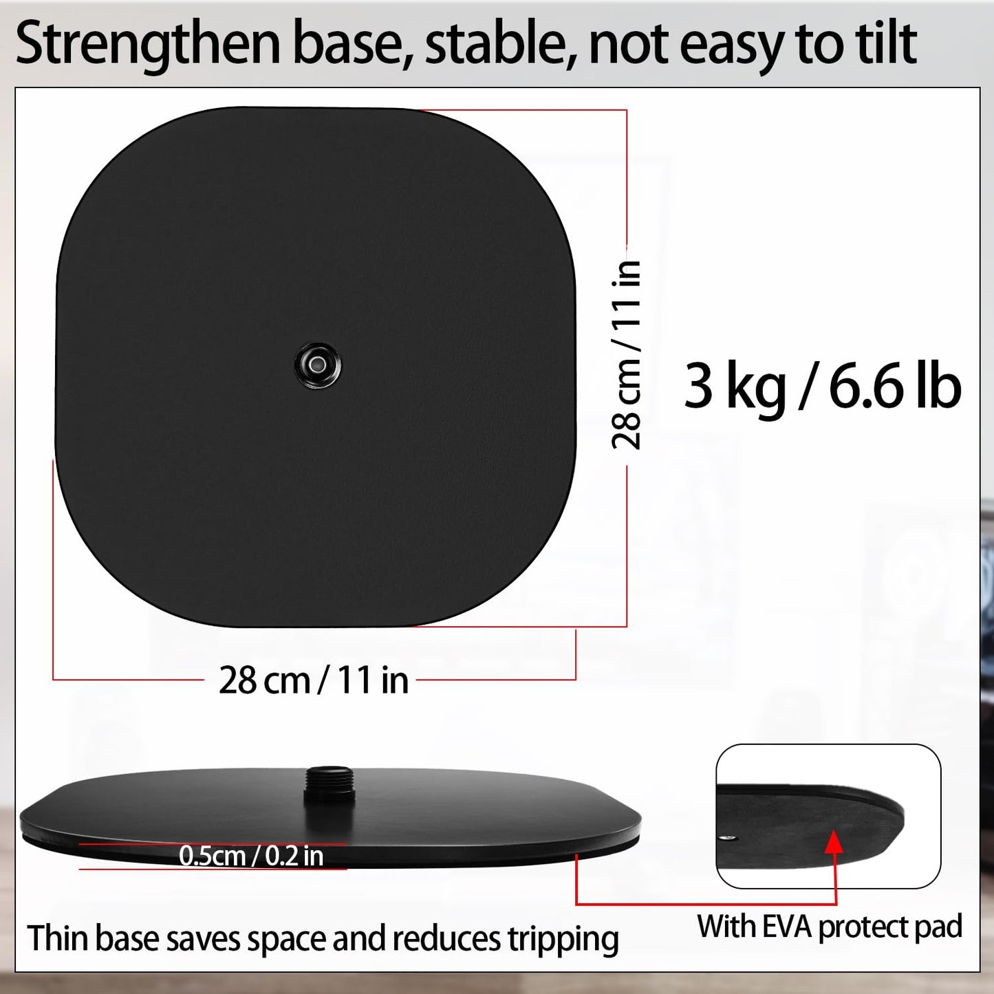 Microphone Stand, Gooseneck Mic Stand Floor for Singing Height Adjustable from 90cm to 167cm with Heavy Duty Base for Samson Fifine AM8 Blue Yeti Elgato AT2020 AT2040