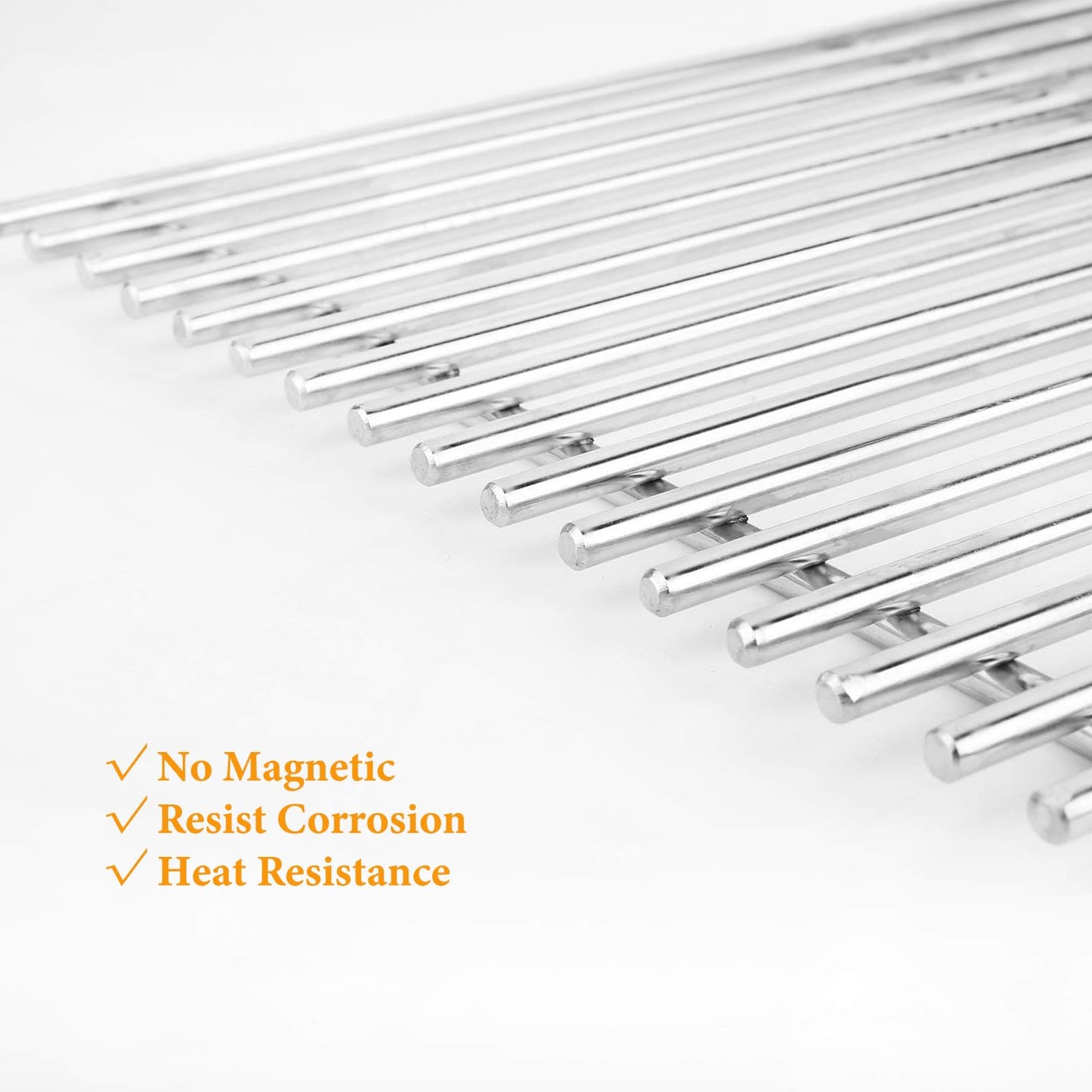 7638 Cooking Grid Grate for Weber Spirit E-310 E-320 S-310 300 Series Spirit II E-310 SP320 Spirit 700 Genesis Silver B/C, Genesis Gold B/C 46510001 47510001 45010001 49010001(2 Pack,Stainless Steel)