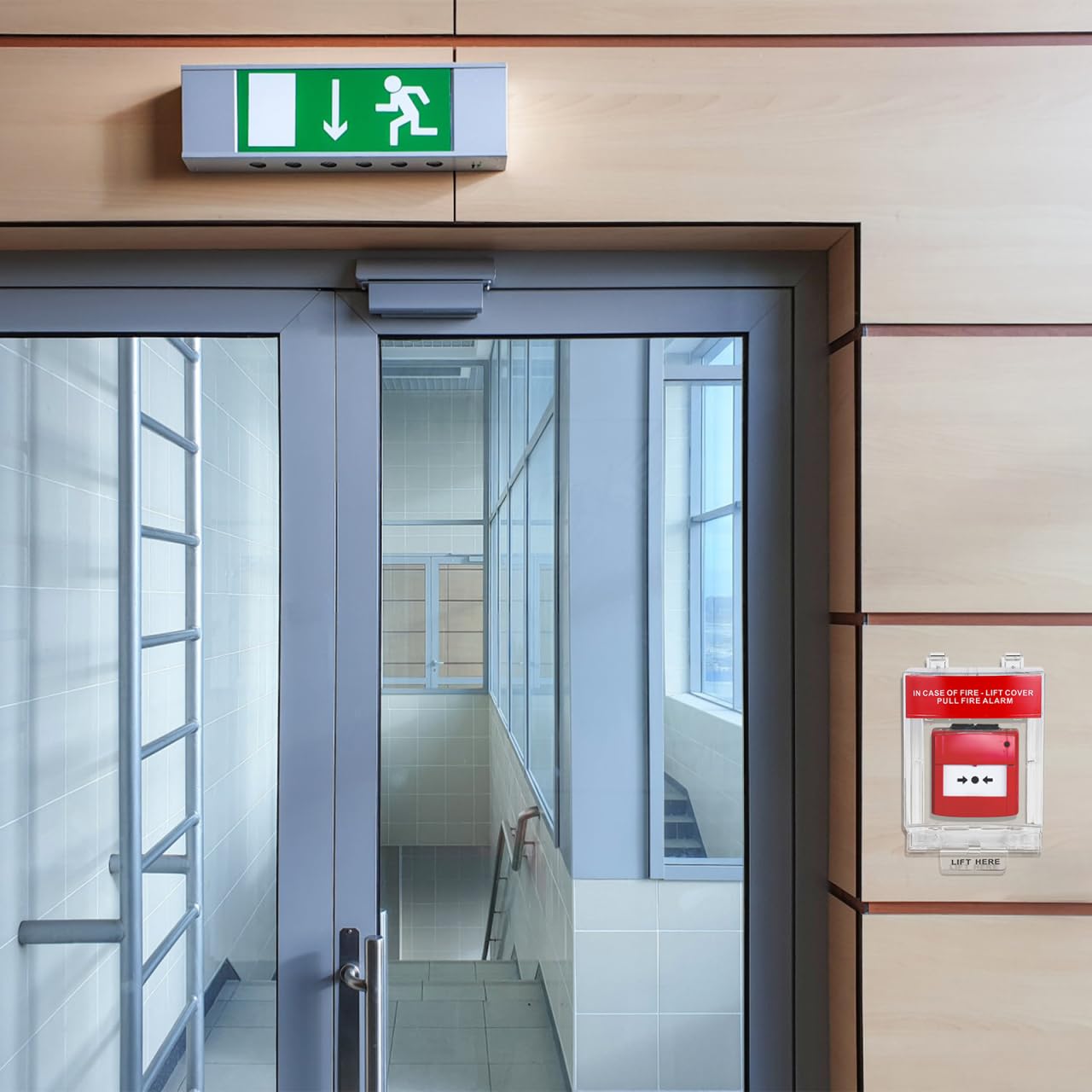 Homoyoyo Fire Alarm Cover Switch Protective Fire Alarm Pull Station Covers Pull Station Safety Switch Plastic Transparent for Fireproof Guard Easy Installation Dustproof and Waterproof for Home Use