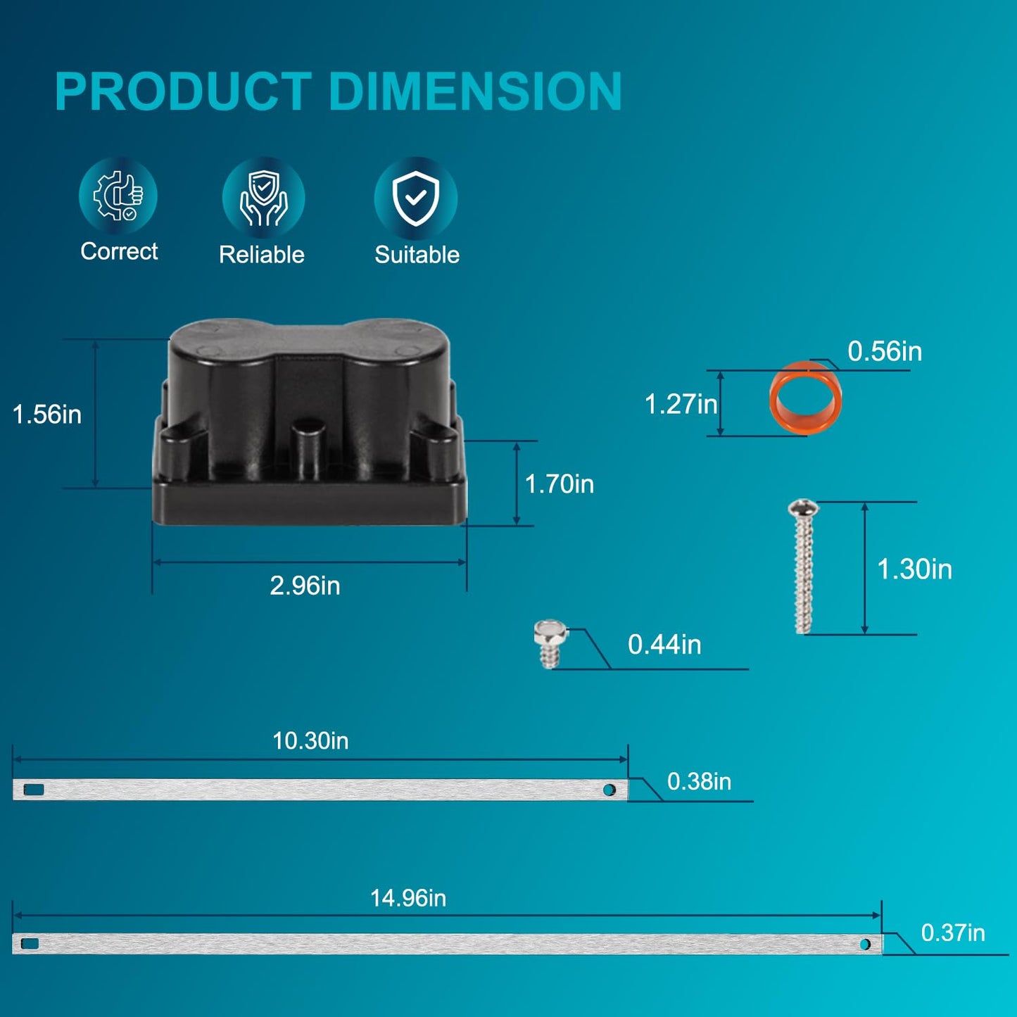 78077 Heater End Cap Replacement Kit for Hot Spring Limelight and Tiger River Hot Tub Heater 2 Barrel