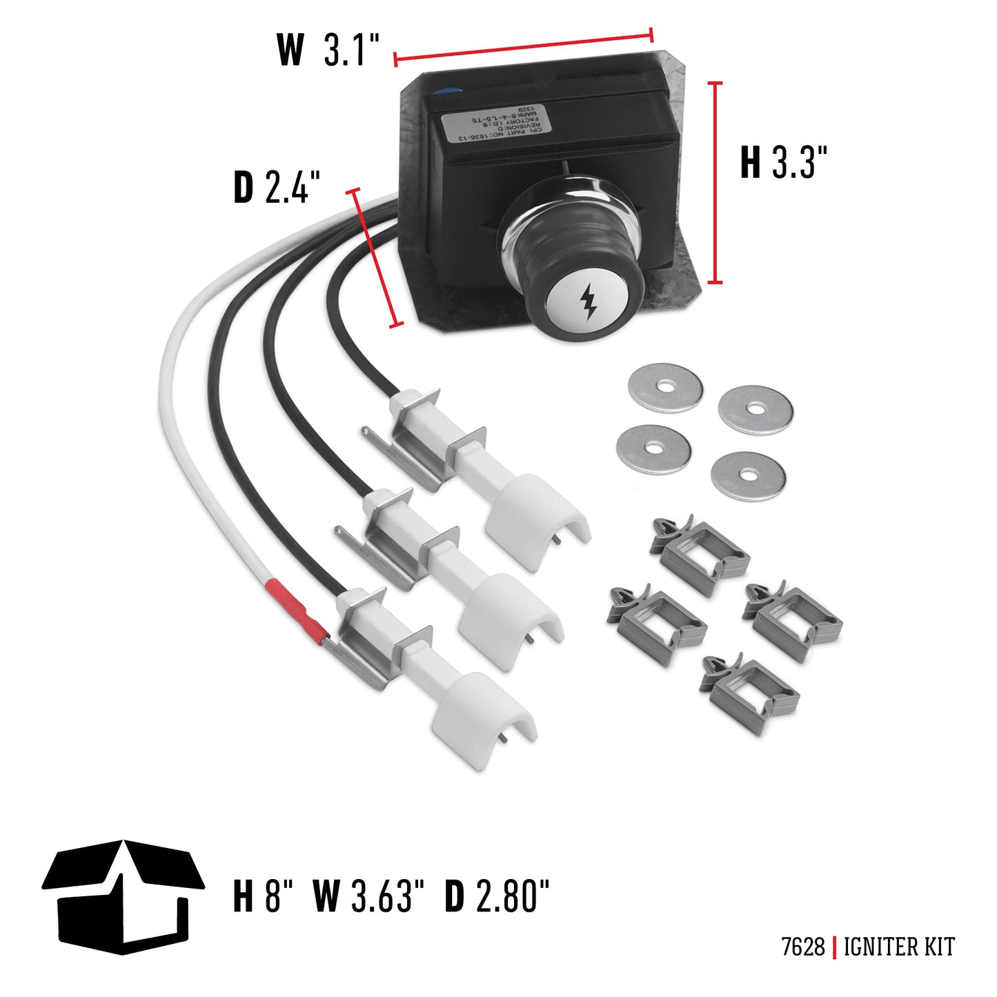 Weber 7628 Igniter Kit for 310-320 Model Genesis Gas Grills