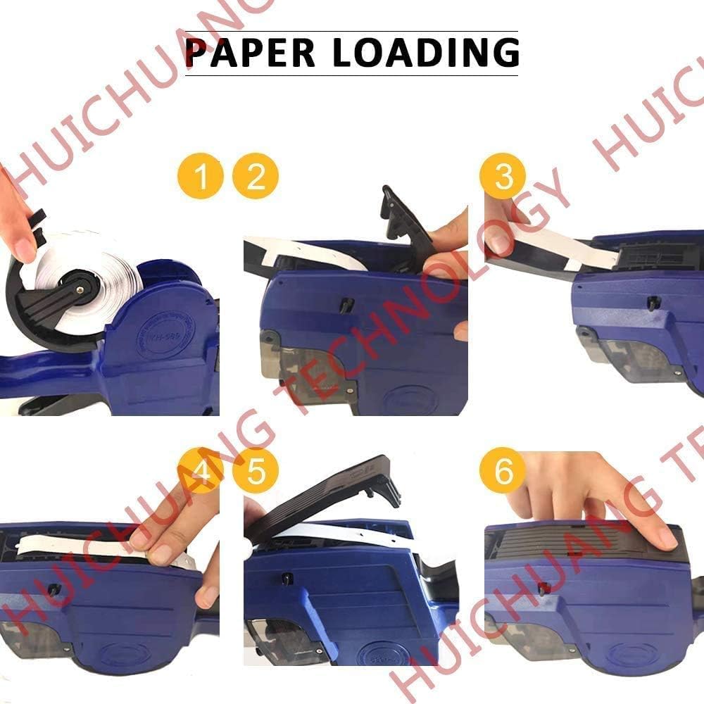 16,000 Pcs 2 Line Refill Price Marking Labels Stickers for MX6600,MX6602,YH689 & Most Other 2 Line Price Gun,40 Rolls with 3 Discount Stickers,2 Gloves and 4 Ink Rolls, Ideal for Retail, Shop (White)