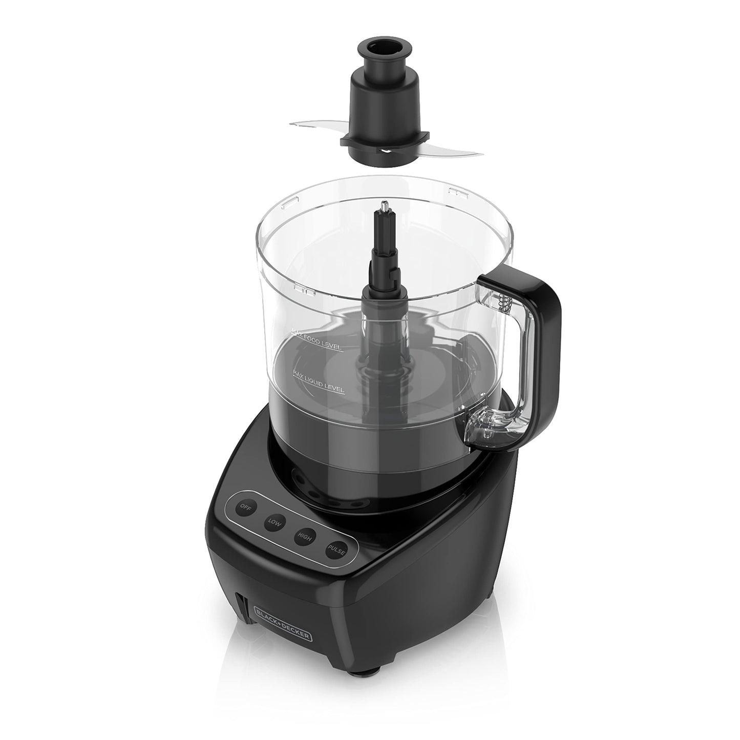 BLACK+DECKER 3-in-1 8-Cup Food Processor, Mutlifunctional and Dishwasher Safe, Black 450W, FP4200BC