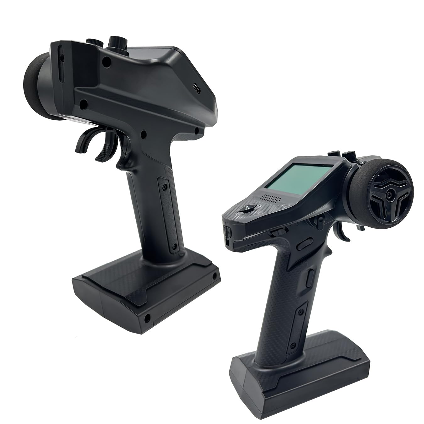 Alaohu FS-G7P 7 Channels RC Transmitter and Receiver FS-R7P Fly 2.4GHz Sky Surface Radio Controller System for RC Crawler, Buggy, Cars and Boats (Upgrade Sponge Steering Wheel)