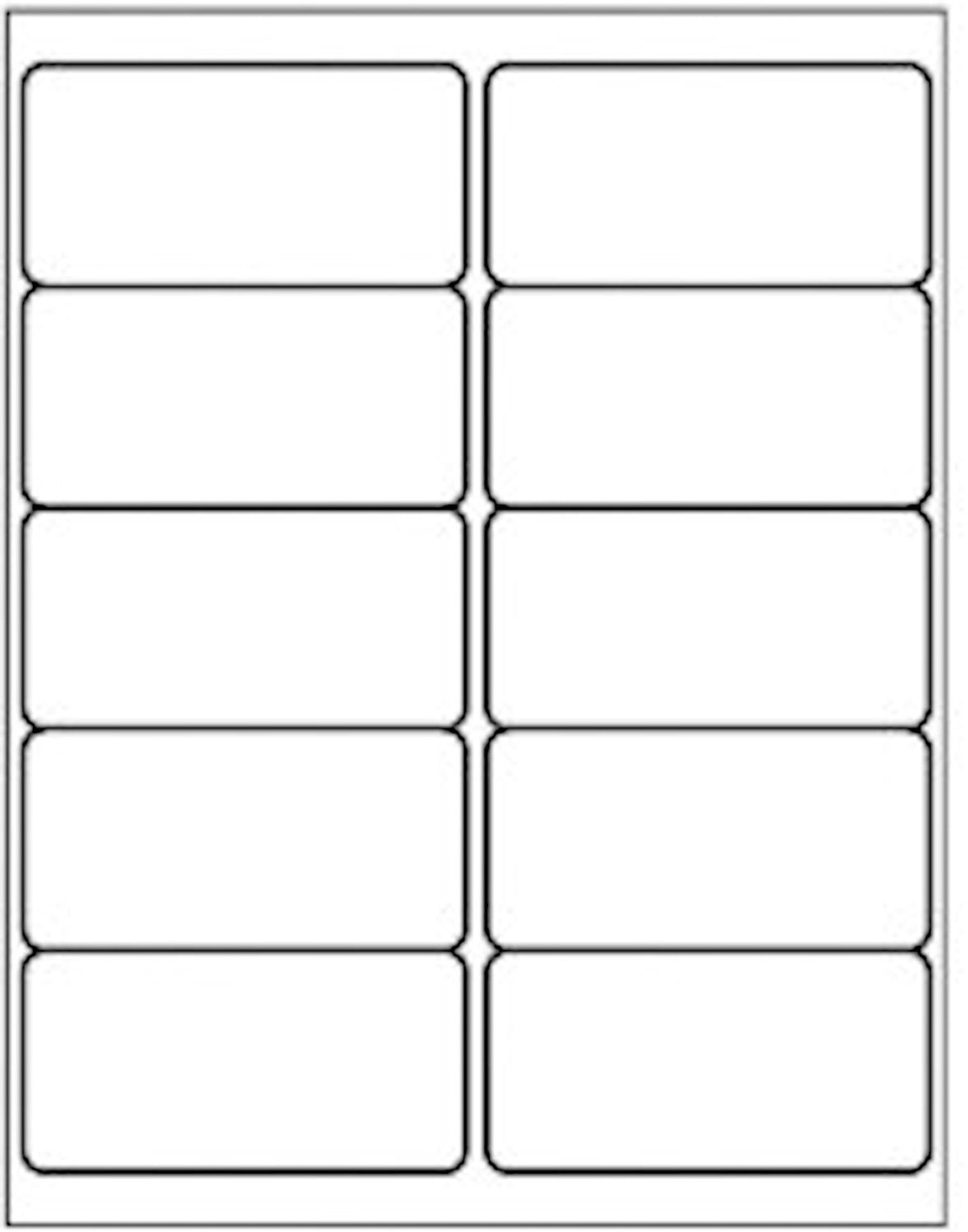 10 Up - 500 Sheets Shipping Address Labels - 2" x 4" - Total 5000 Labels