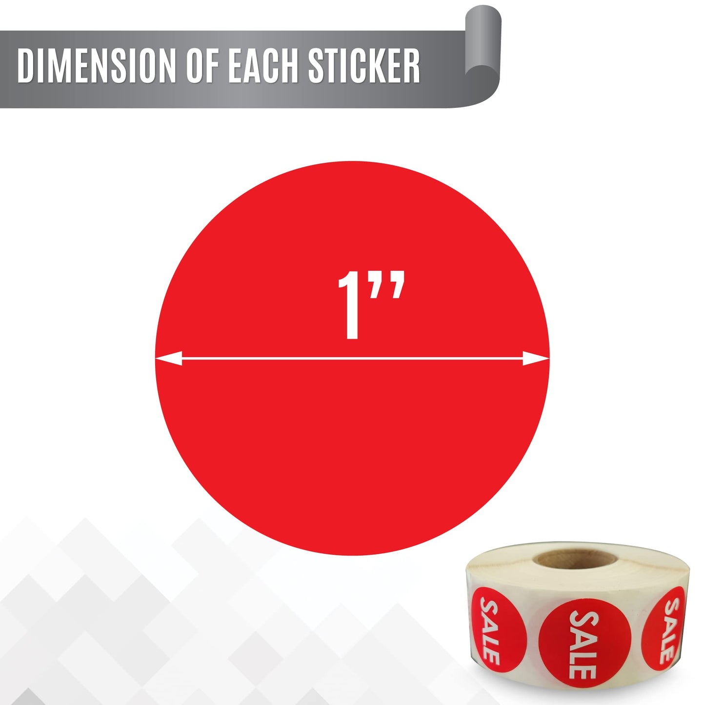1000 Stickers/Roll "Dairy Free" Permanent 1 Inch Label Sticker