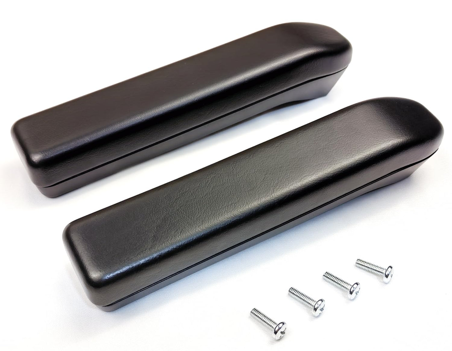 Arm Rest for Electric Mobility Scooters,10" Polyurethane Armrest Pad,W/Hardware,3-1/2" & 5-1/2" Hole Spacing,for Go-Go, Jazzy, Pride Electric Scooter,ARM153519,1Pr Black.