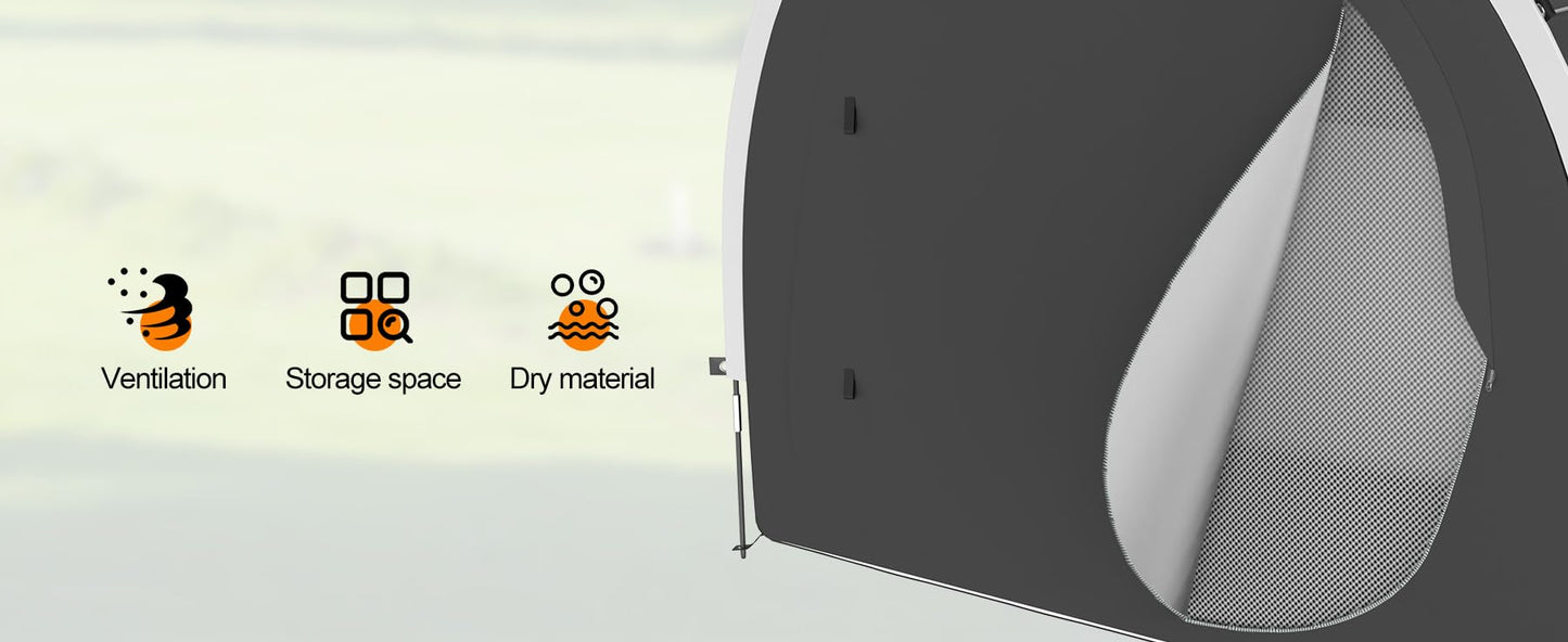 cepkquis 39.4" Larger Storage Shed Tent for Bikes,Motorcycle,ebike,eScooter,Lawn Mower Outdoor Protection with Waterproof, Dustproof, Windproof and Sunproof