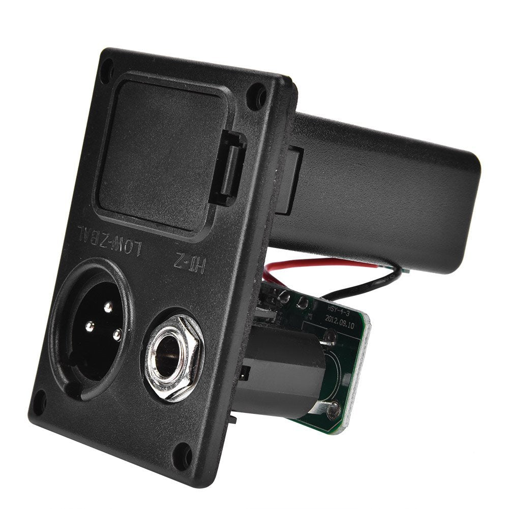 Acoustic Electric Guitar Pickup Preamp,Tbest 5 Band EQ Equalizer Guitar Preamp Piezo Pickup Tuner with LCD Display for Acoustic Guitar