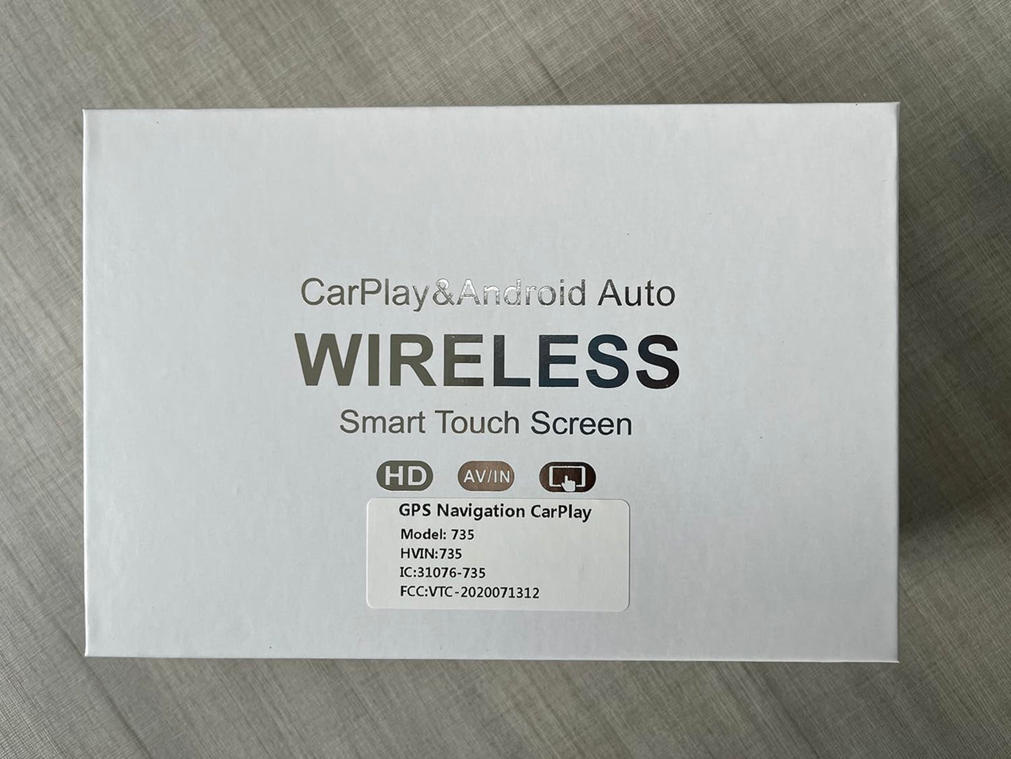 Wireless CarPlay Android Auto Screen for Car, 7" HD Touch Screen Stereo Portable Car Navigation Vedio Music Player Bluetooth Mirror Link, AirPlay, Voice Control, AUX