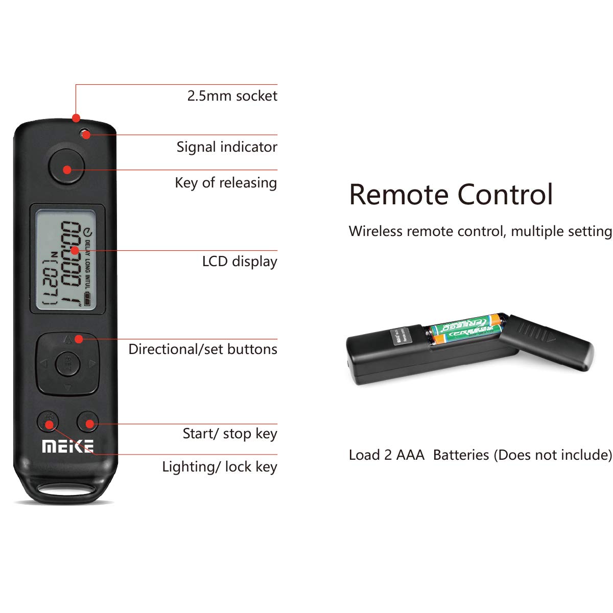 Meike MK-A7R IV PRO Professional Battery Grip with 2.4G 100-Meter to Remote Control Compatible with Sony A7IV A7R IV A9II A7SIII