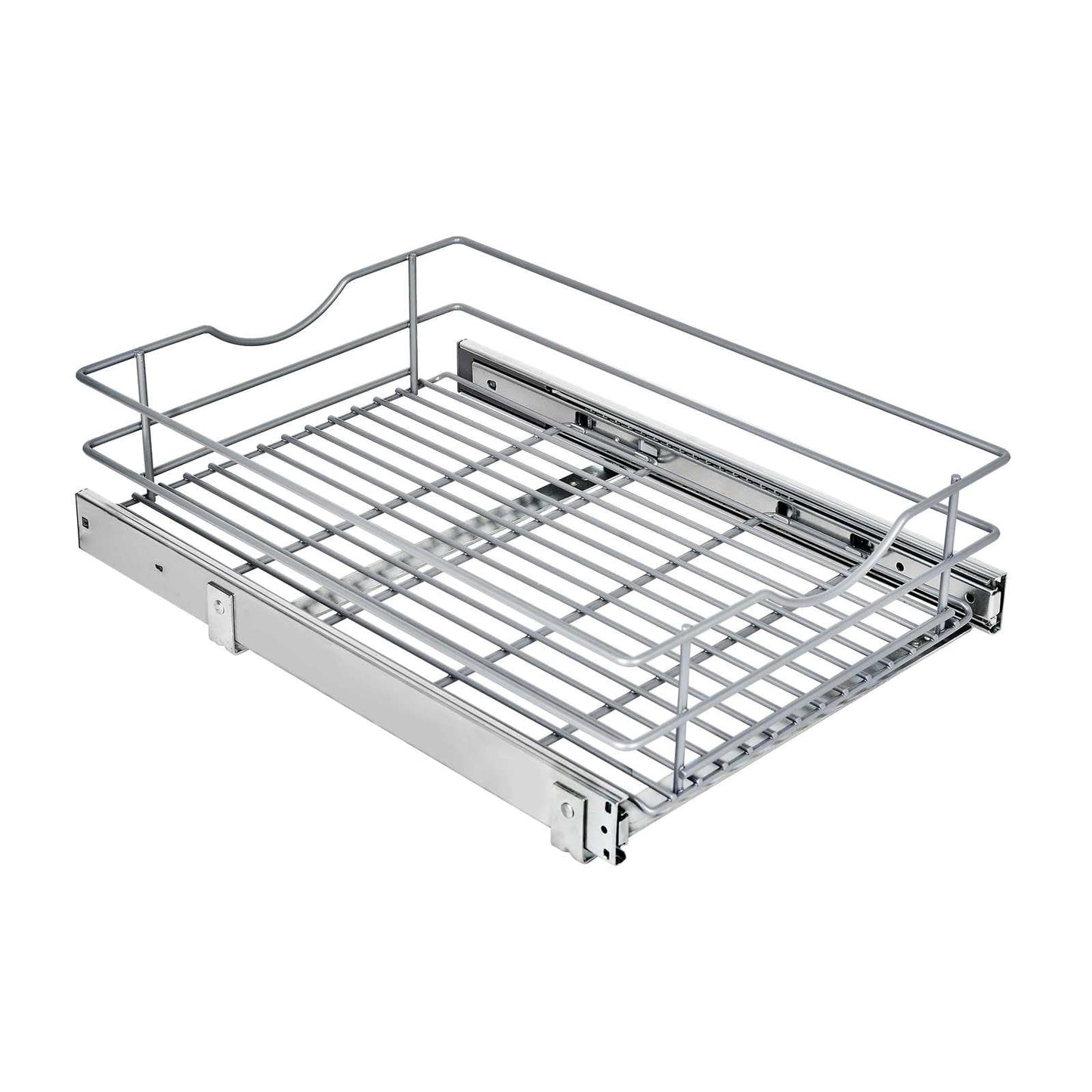 LOVKIT 1 Tier Pull Out Cabinet Organizer,(14½"W x 20" D) Soft Close Slide Out Drawer For Kitchen Base Cabinet, Pull Out Shelf, Roll Out Pantry Organization, 20 Inch Deep