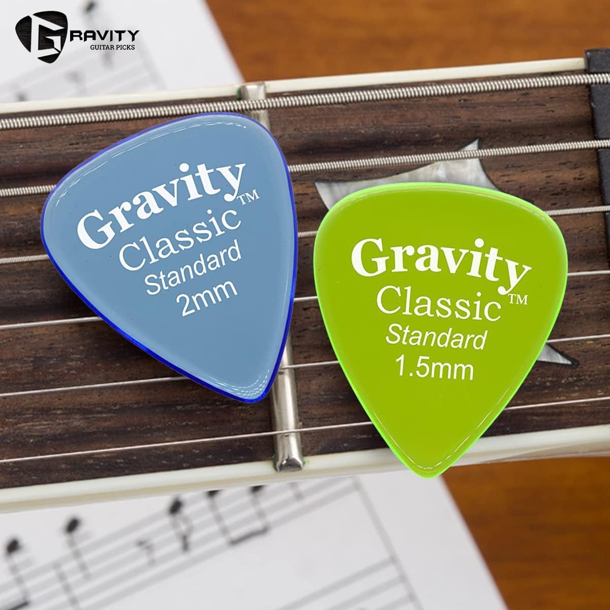 4-Pick Variety Pack - Guitar Picks | Brighter, Louder, Faster | Made in the USA | Gravity Picks