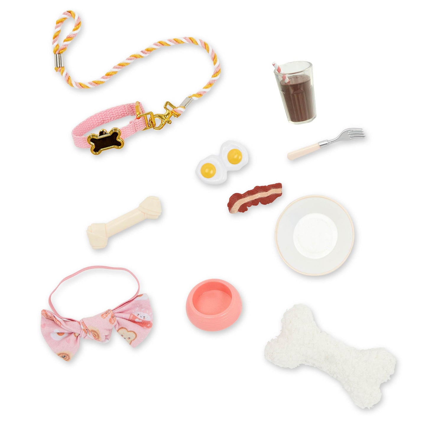 Our Generation – 18-inch Doll & Pet – 6-inch Dachshund Dog Plush – Pretend Food Accessories – Imaginative Play – Toys For Kids Ages 3 & Up – Claudia & Cinnamon