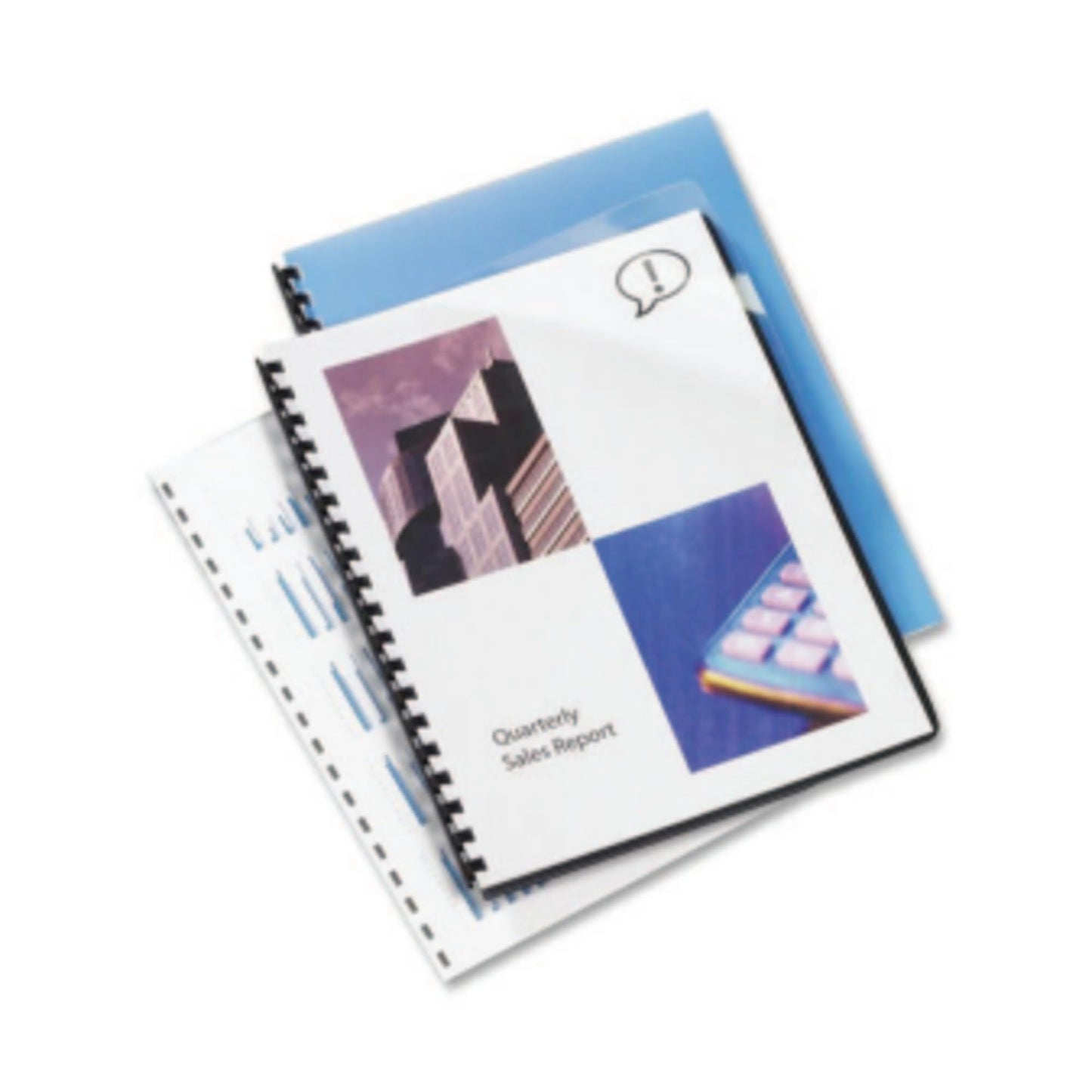 Swingline GBC Clear View Presentation Covers, Pre-Punched for CombBind, 19 Hole, Round Corners, 100 Pack (2020024)